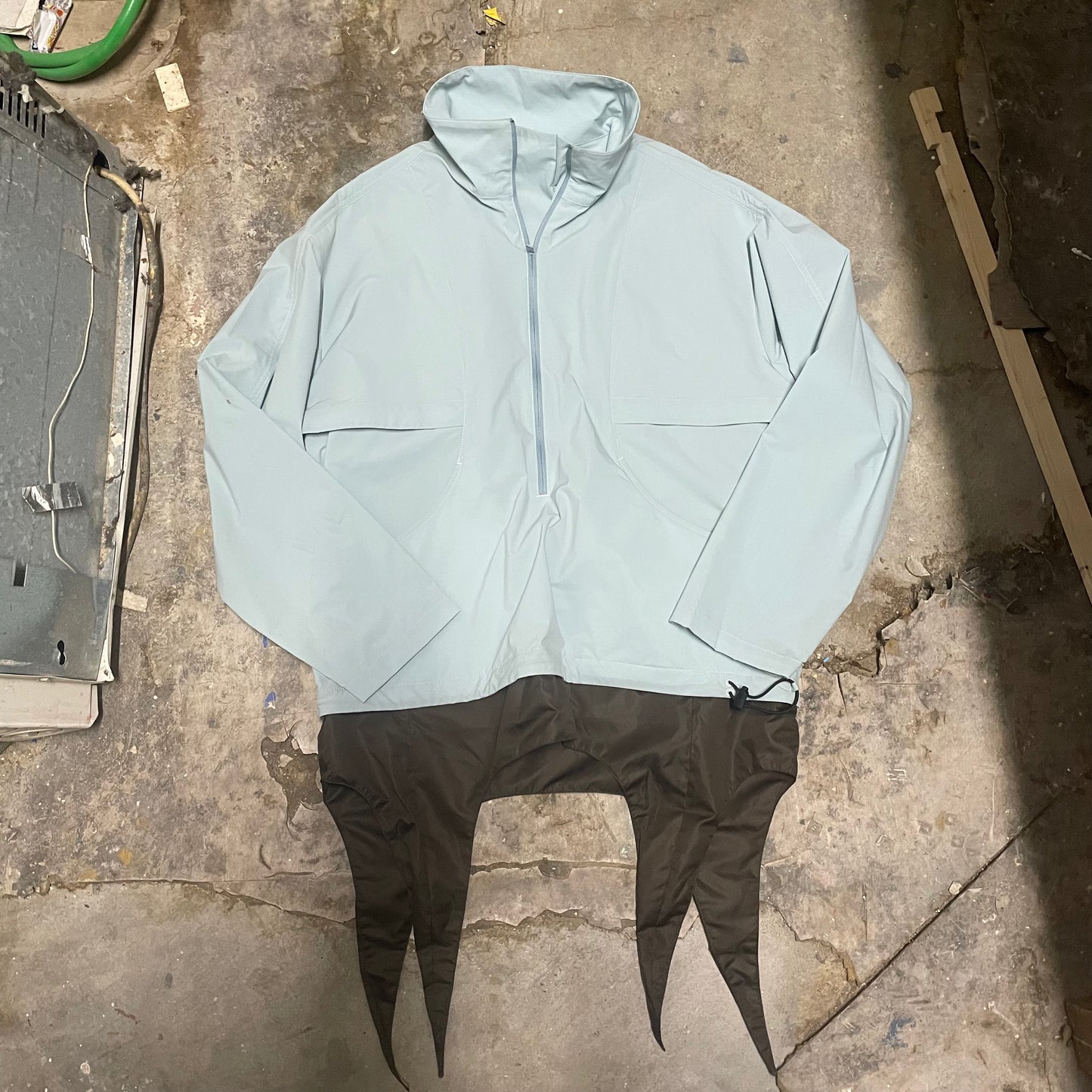 Kiko Kostadinov 00122022 Aqua Glass Depero Packable Jacket