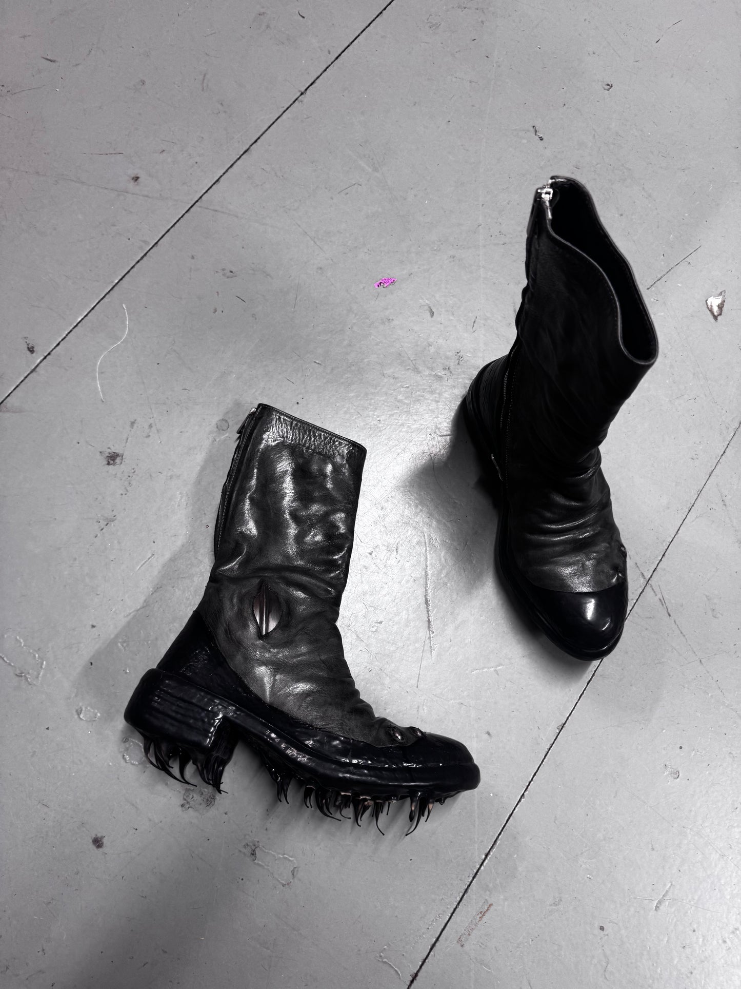 Carol Christian Poell Drip Prosthetic Tornado Boots