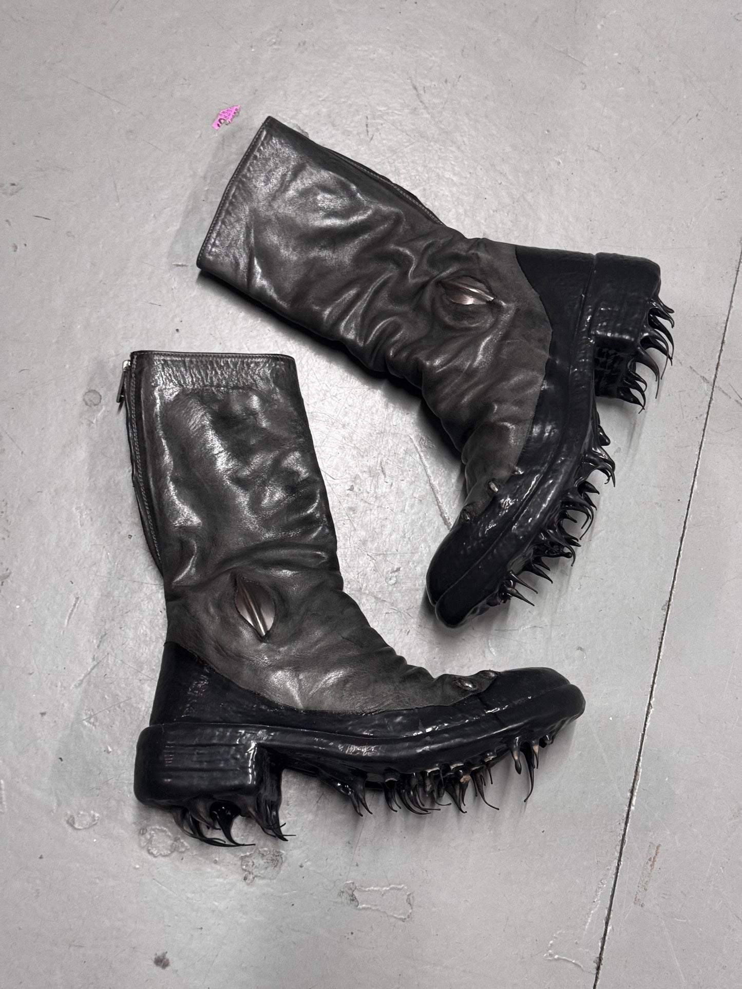 Carol Christian Poell Drip Prosthetic Tornado Boots
