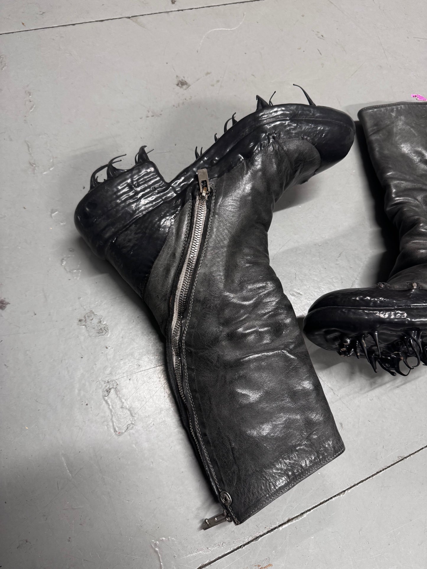 Carol Christian Poell Drip Prosthetic Tornado Boots