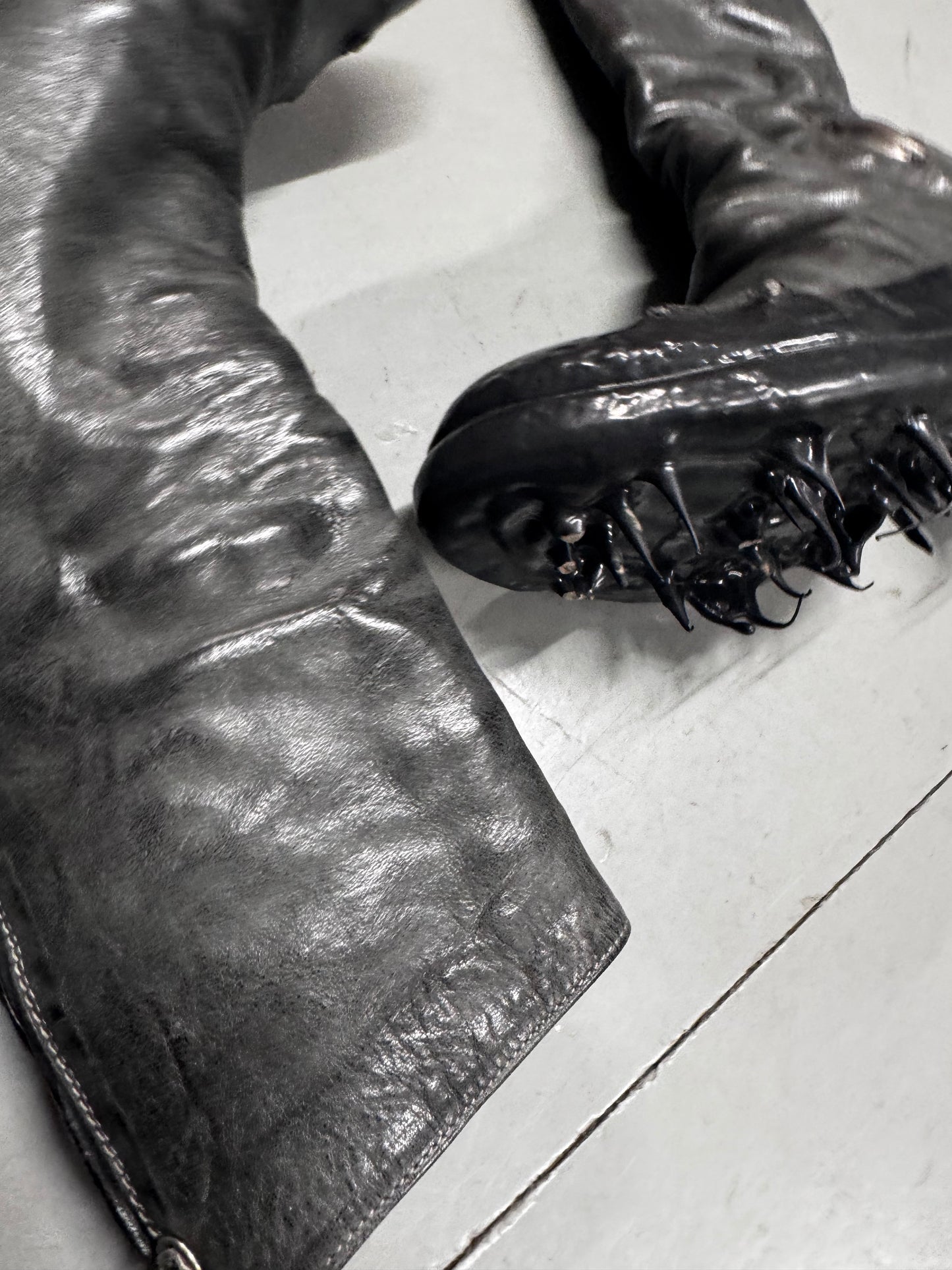 Carol Christian Poell Drip Prosthetic Tornado Boots