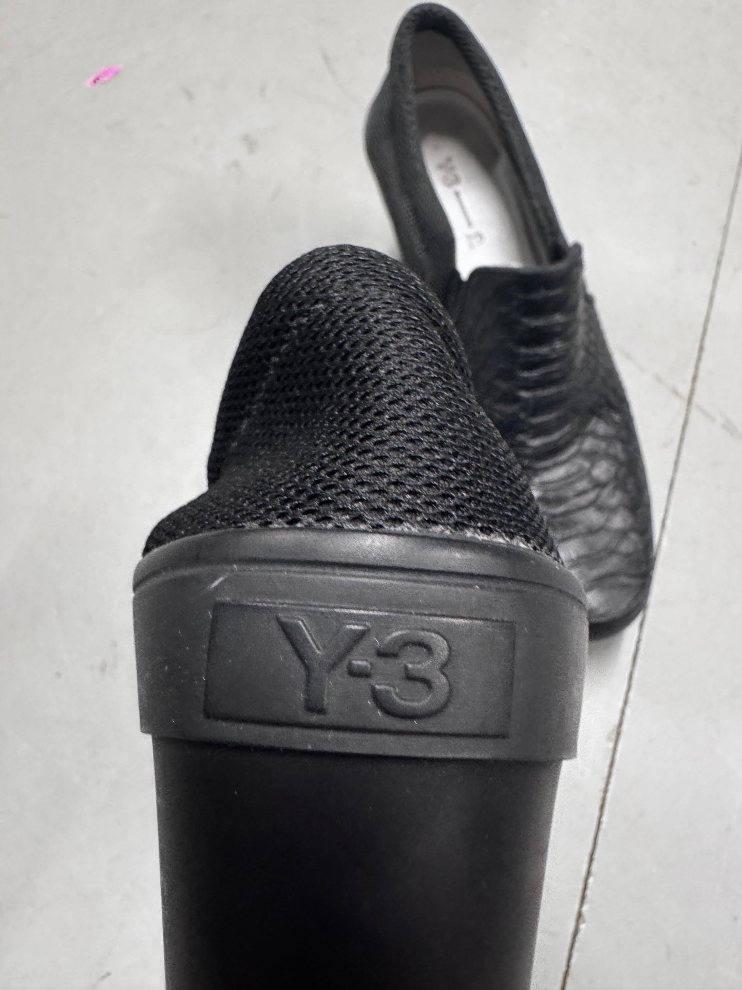 Y-3 Yohji Yamamoto x Adidas Faux Python Mesh Heels