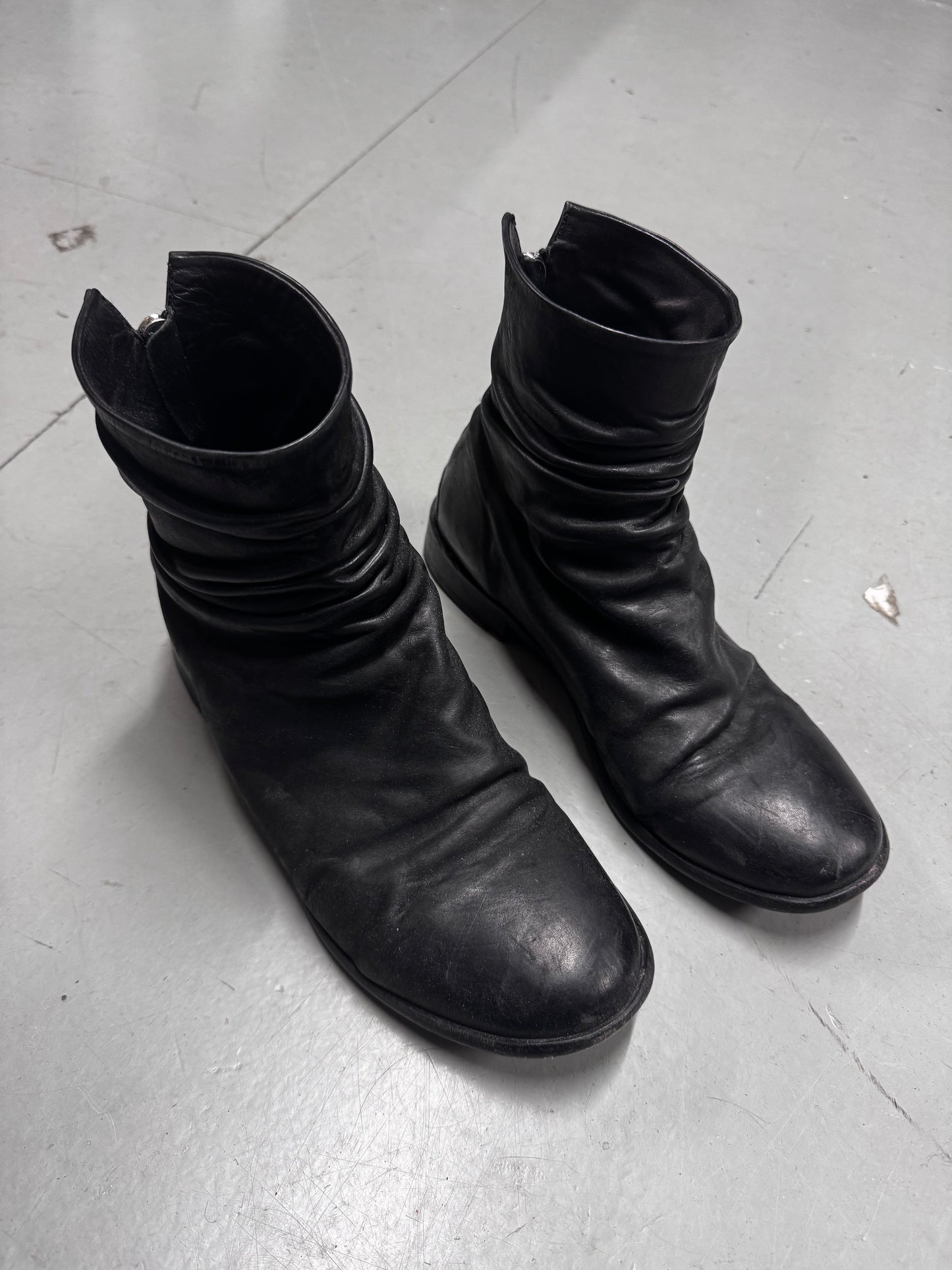 The Last Conspiracy Horse Leather Backzip Boots