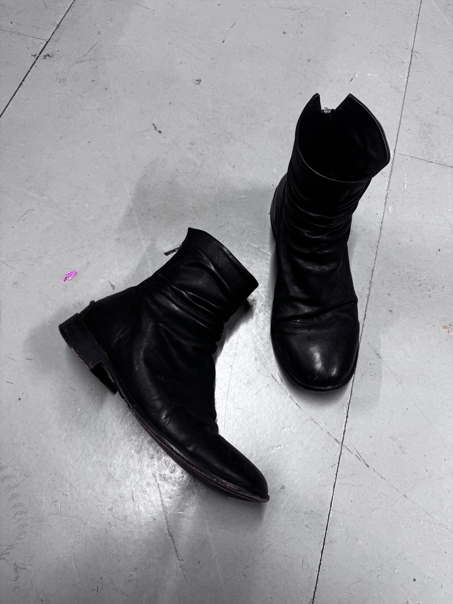 The Last Conspiracy Horse Leather Backzip Boots