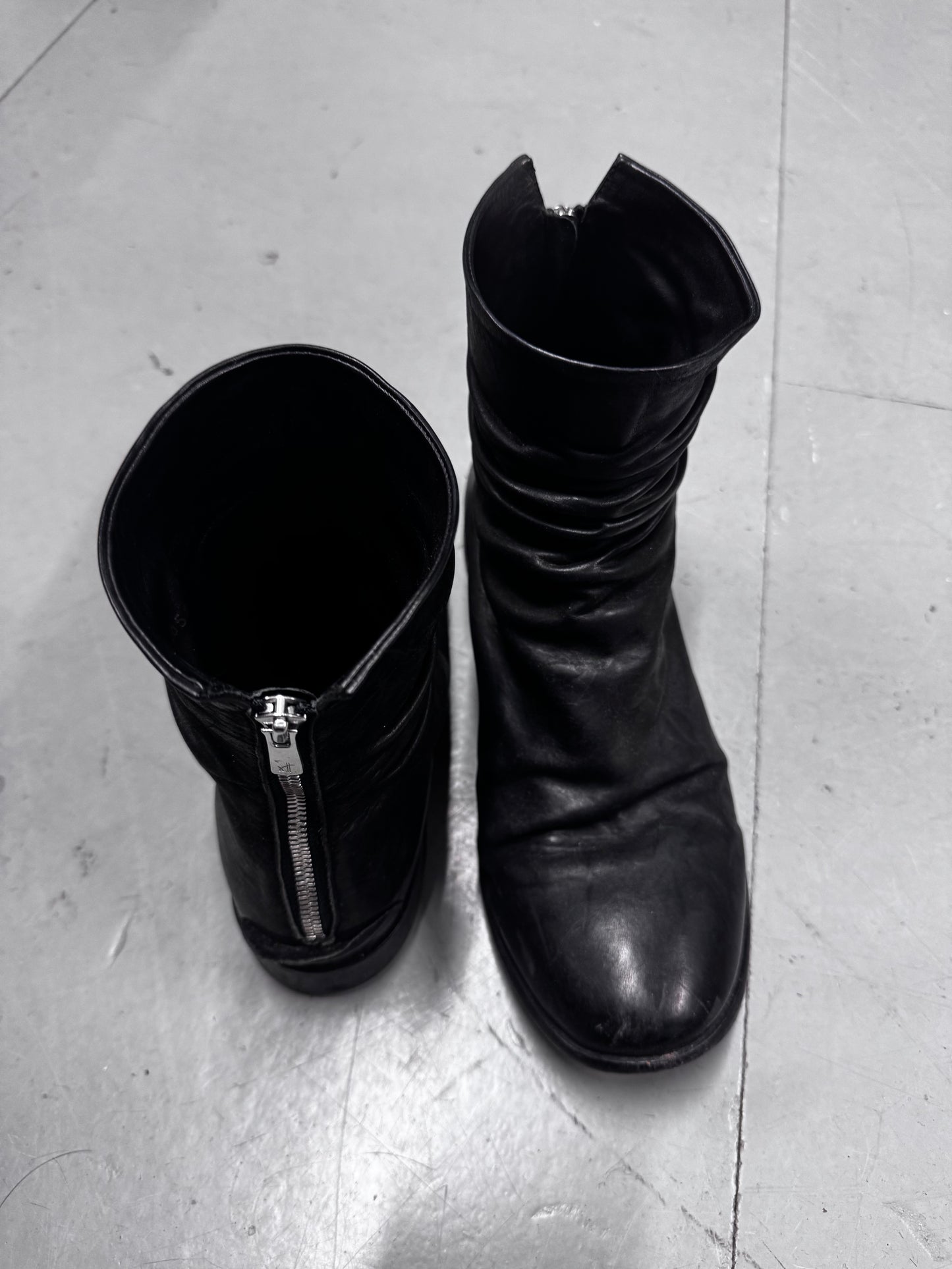 The Last Conspiracy Horse Leather Backzip Boots