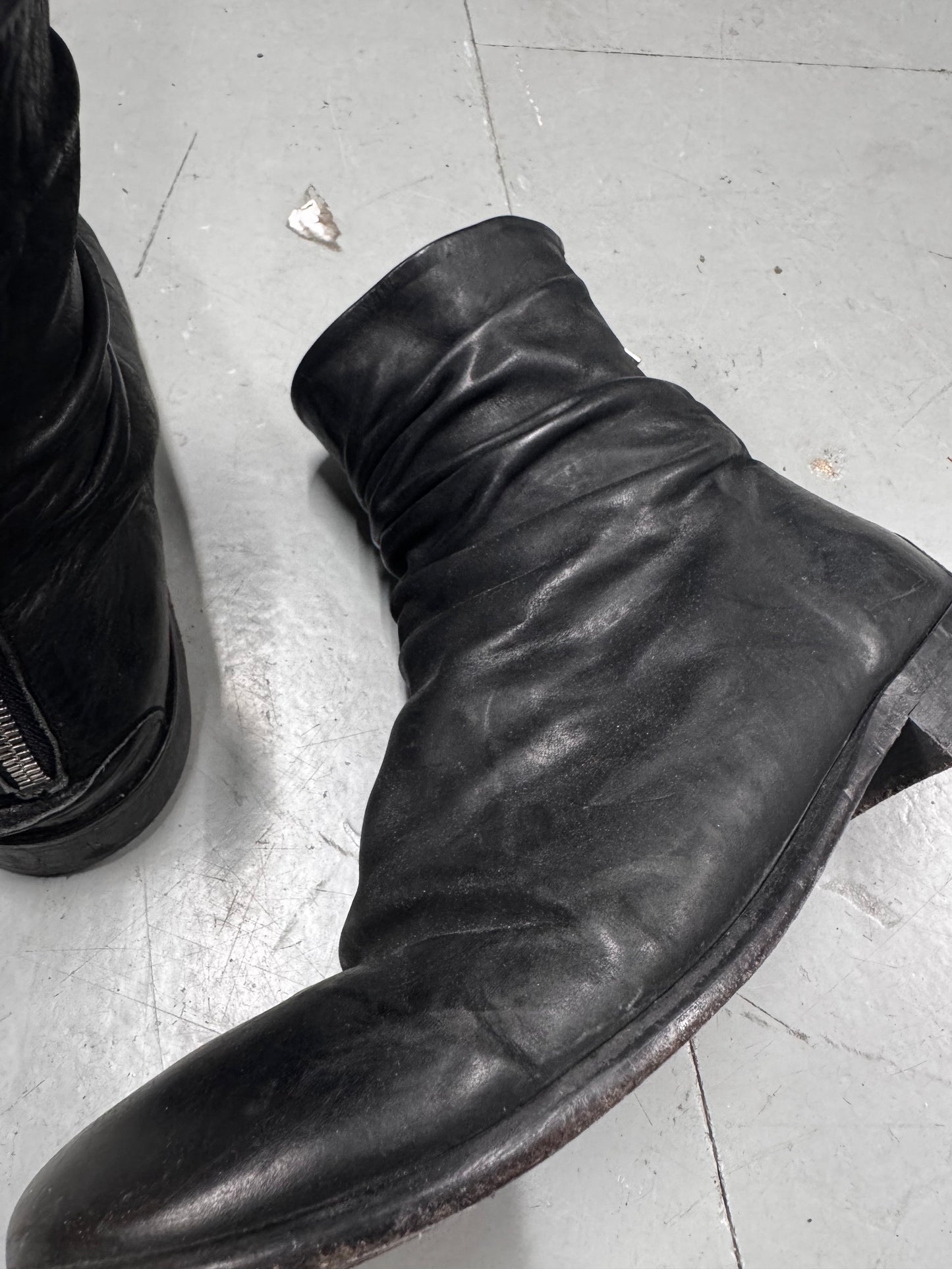 The Last Conspiracy Horse Leather Backzip Boots