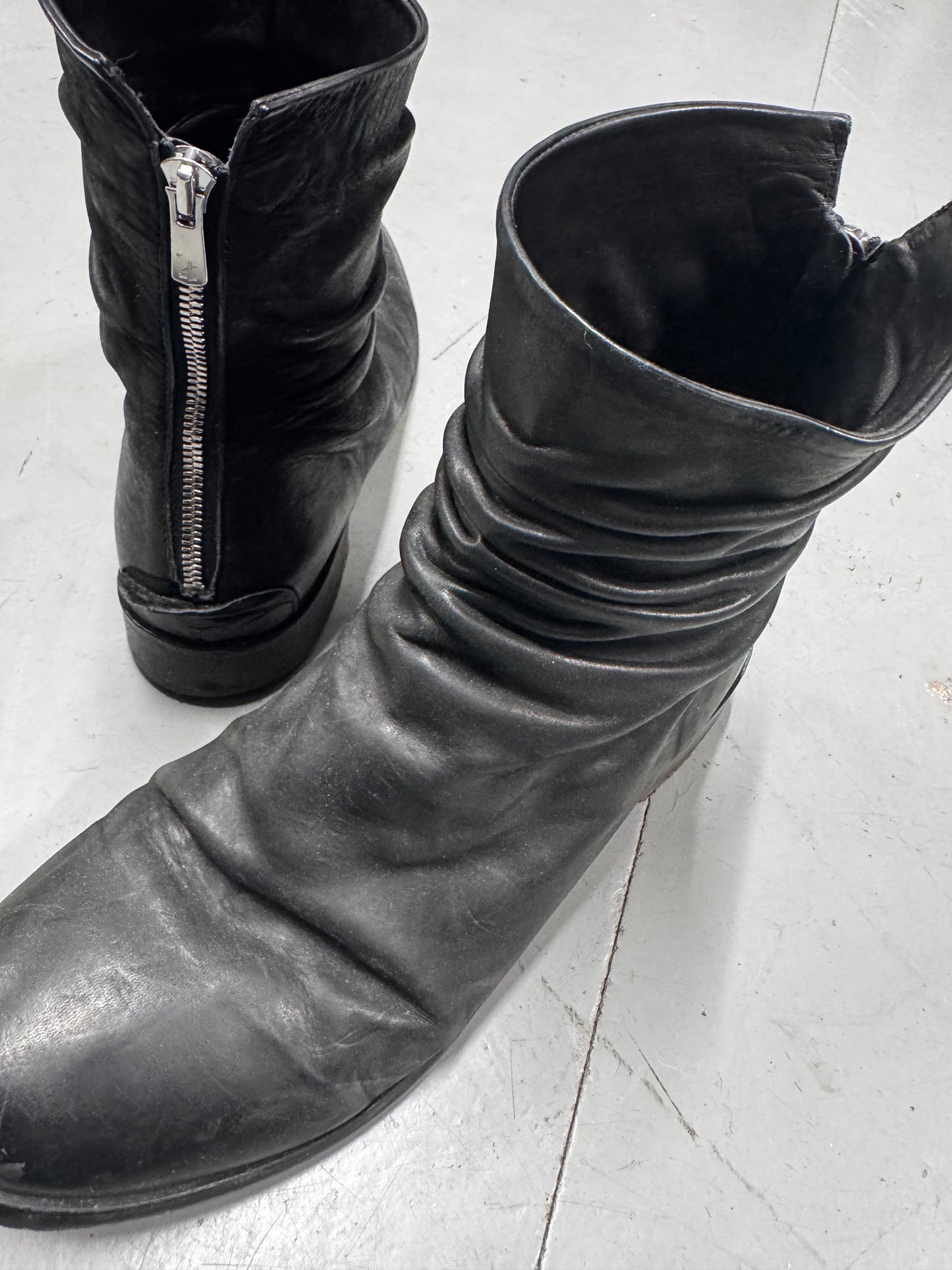 The Last Conspiracy Horse Leather Backzip Boots