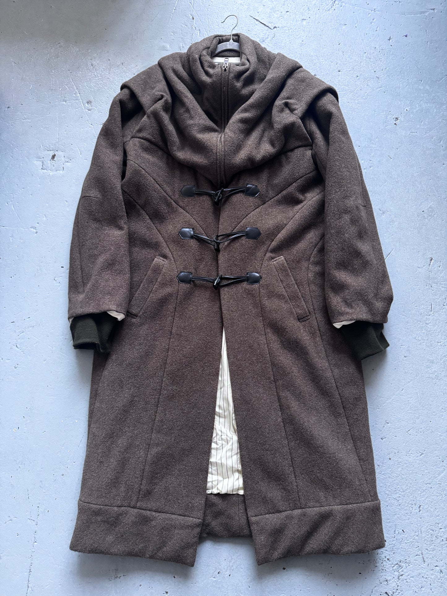 20471120 drape collar coat M