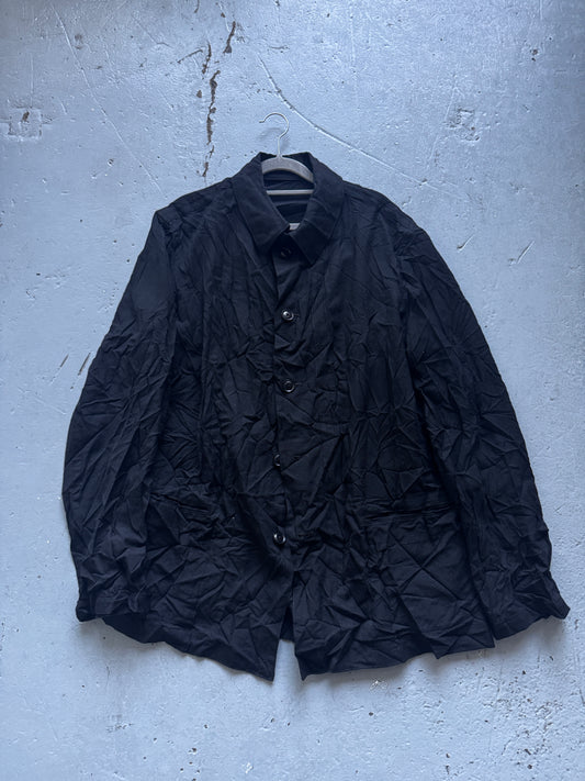 yohji yamamoto pour homme crinkle overshirt