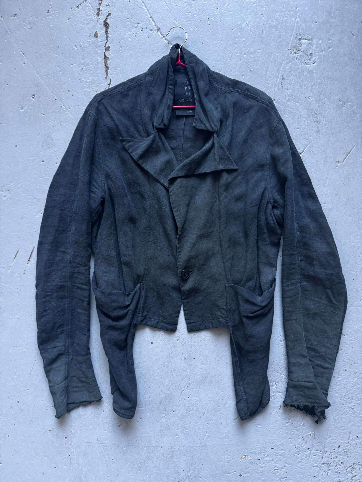john alexander skelton linen single button jacket