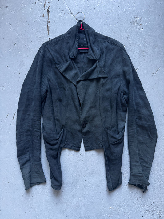 john alexander skelton linen single button jacket