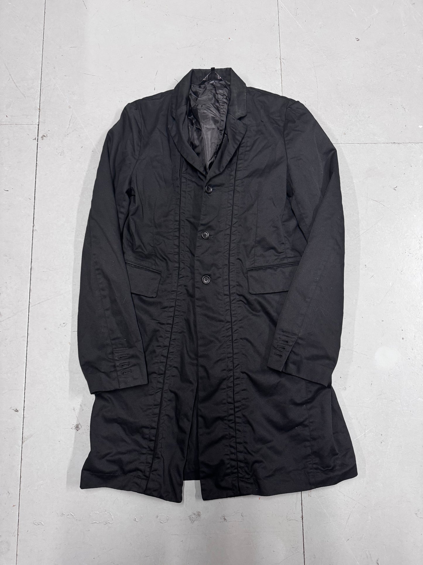Comme Des Garcons Black Slit Coat