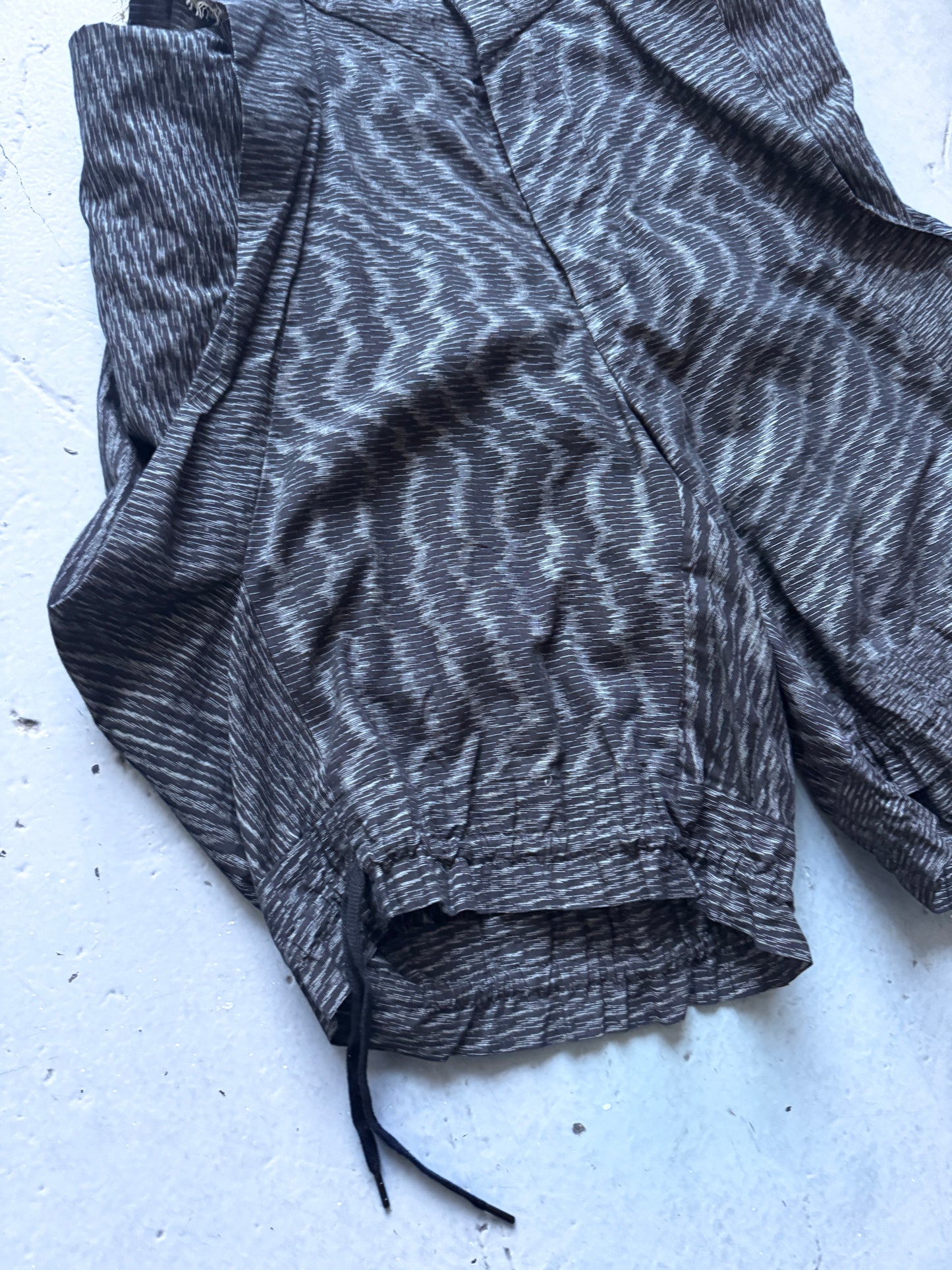 bernhard willhelm ruffle layer deformed shorts