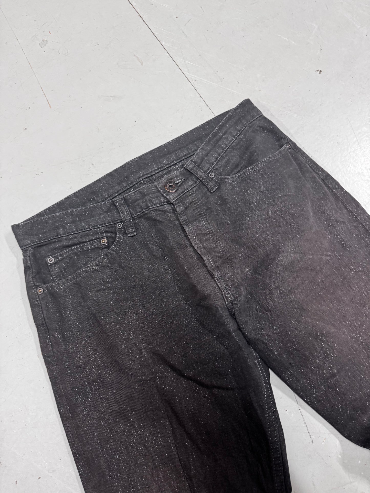 Issey Miyake Men Glitter Thread Jeans