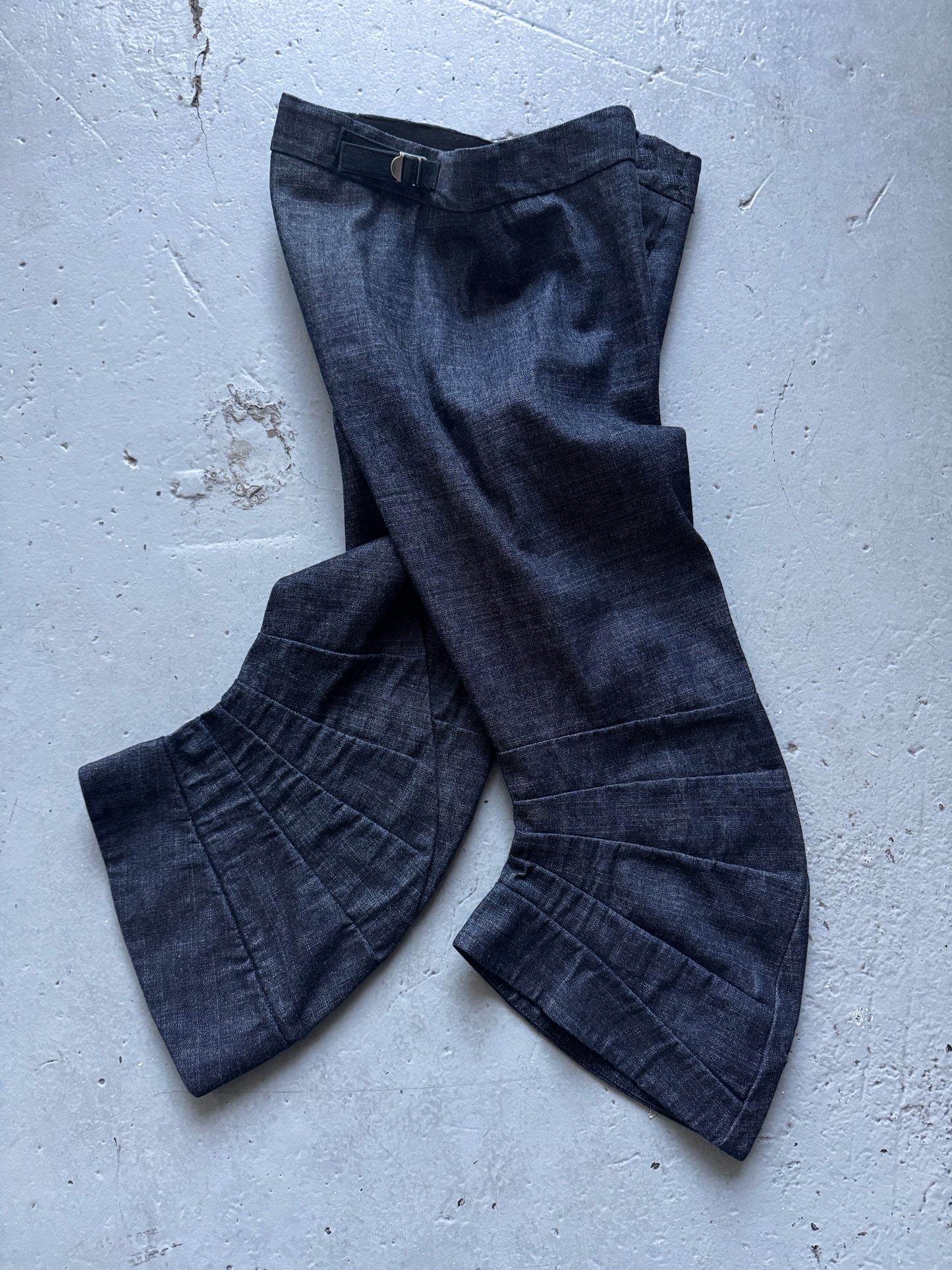 threeasfour twisted leg denim