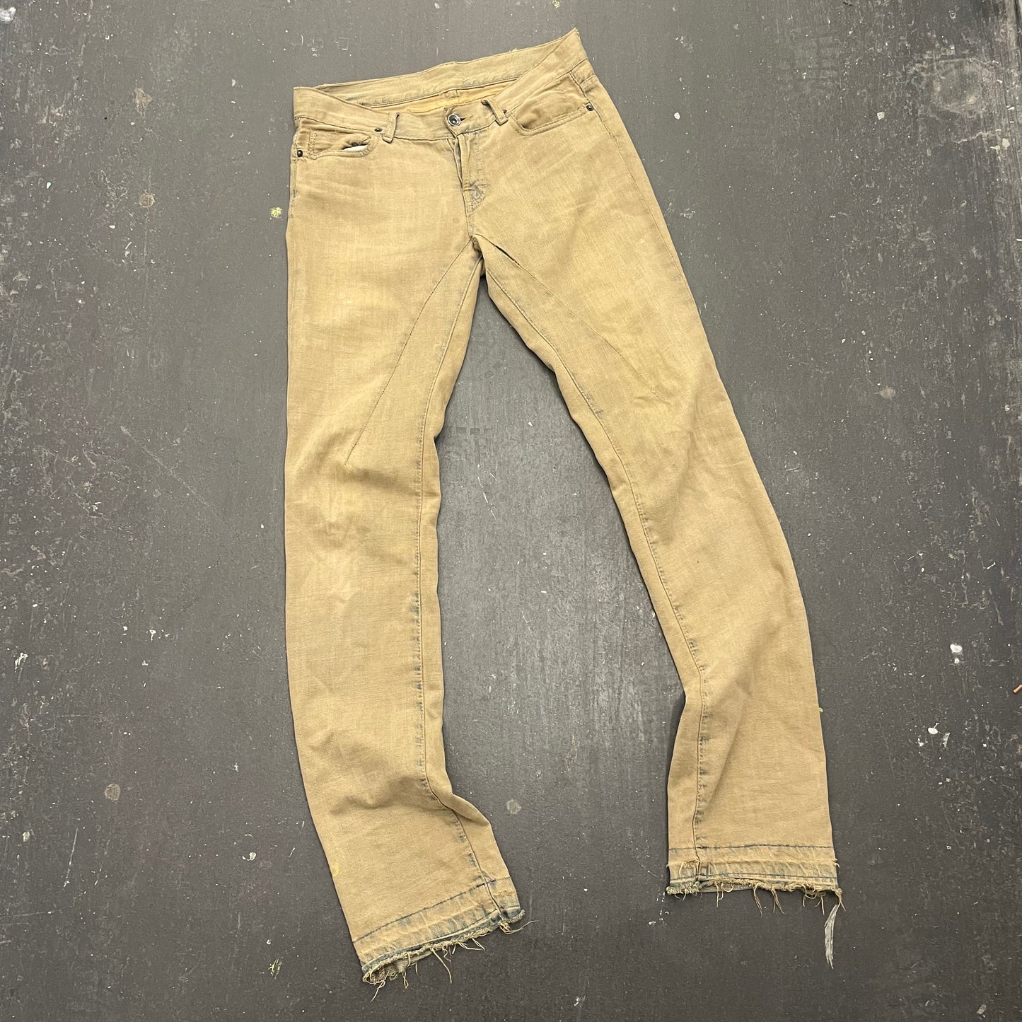 Rick Owens drkshdw Olmar Spiral Sand Wash Jeans