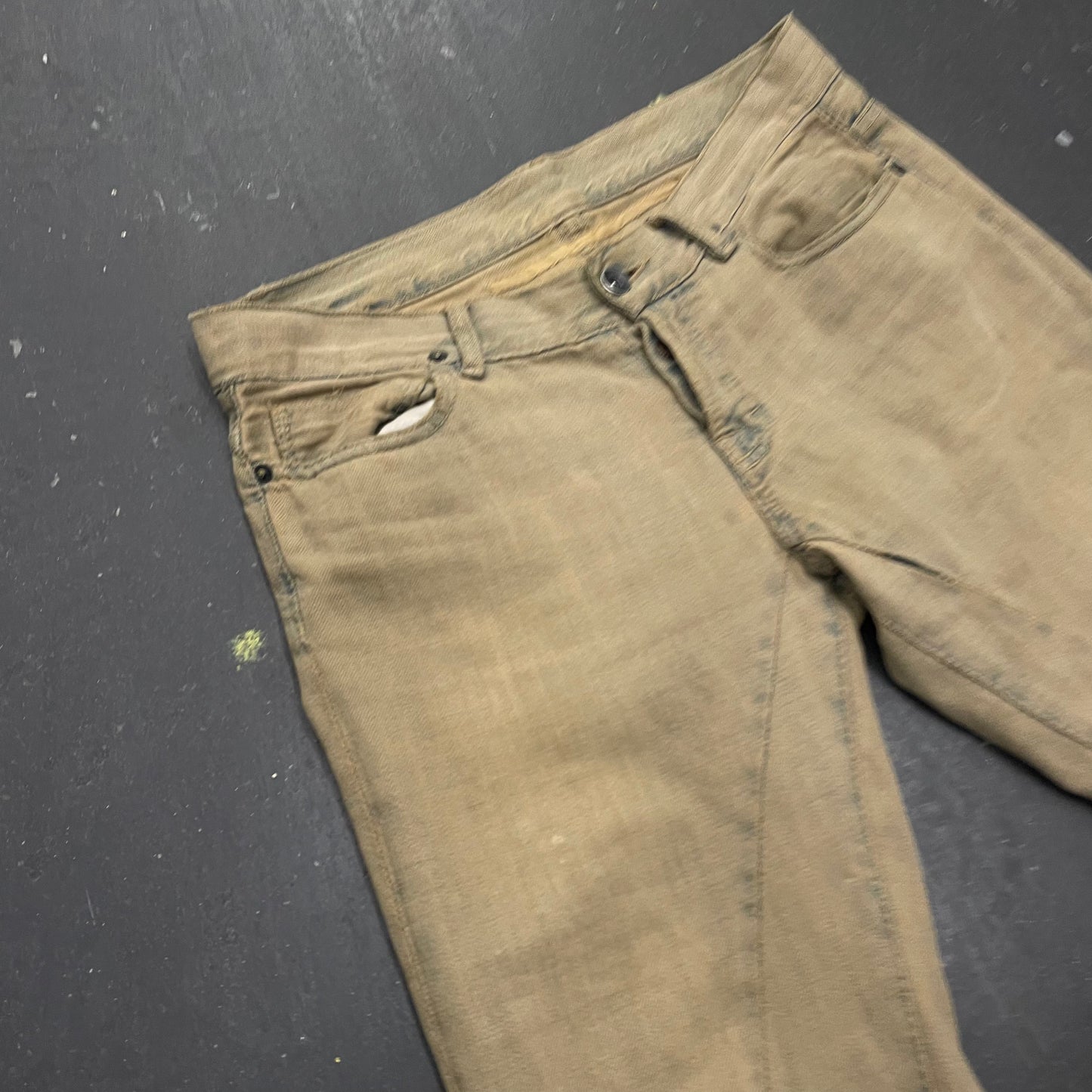 Rick Owens drkshdw Olmar Spiral Sand Wash Jeans