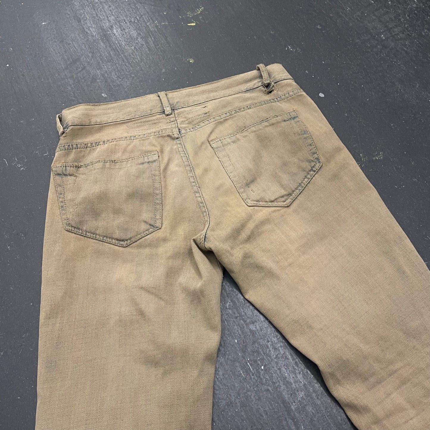 Rick Owens drkshdw Olmar Spiral Sand Wash Jeans