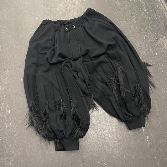Unfinished Shinya Tabuchi Fur Detail Balloon Sweatpants