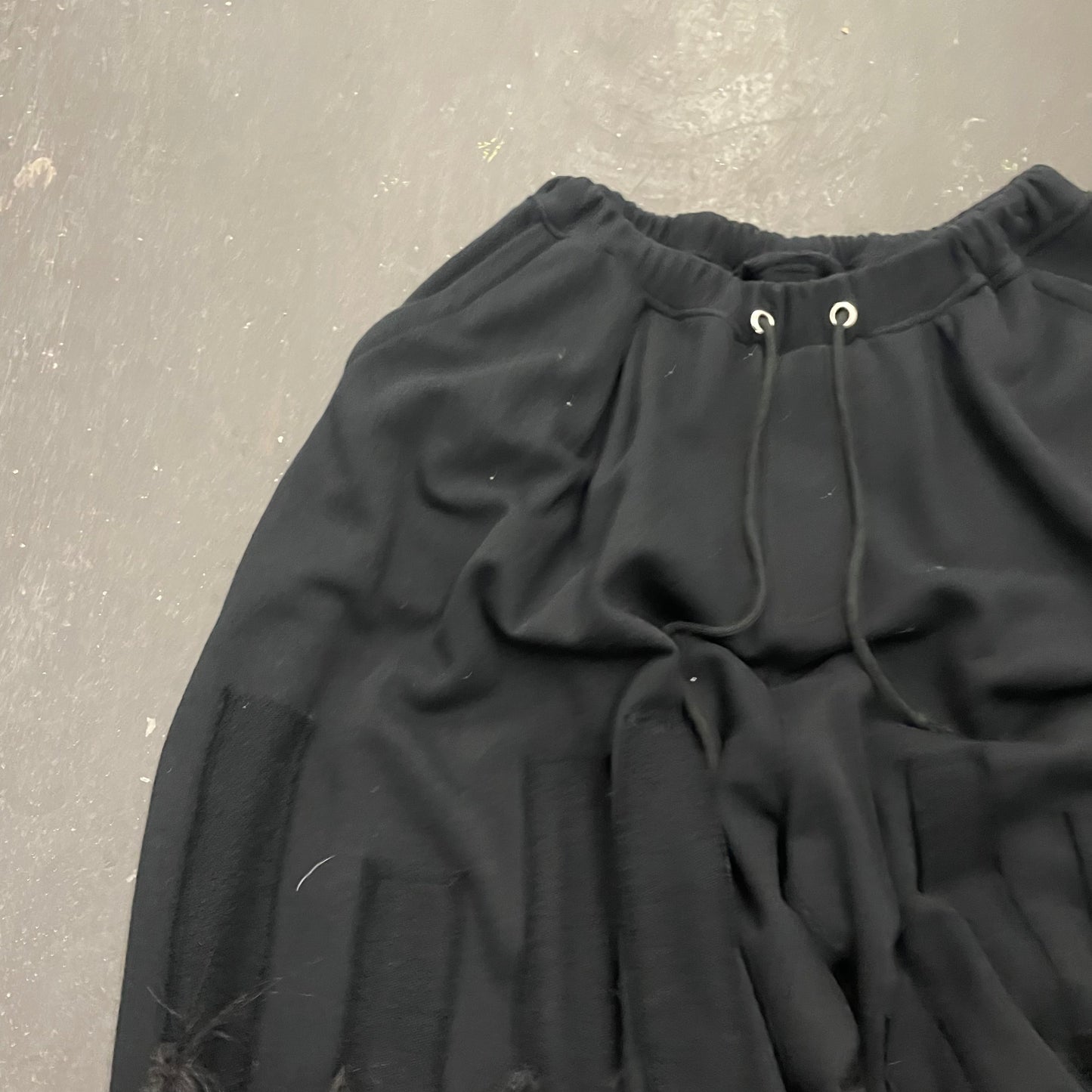 Unfinished Shinya Tabuchi Fur Detail Balloon Sweatpants