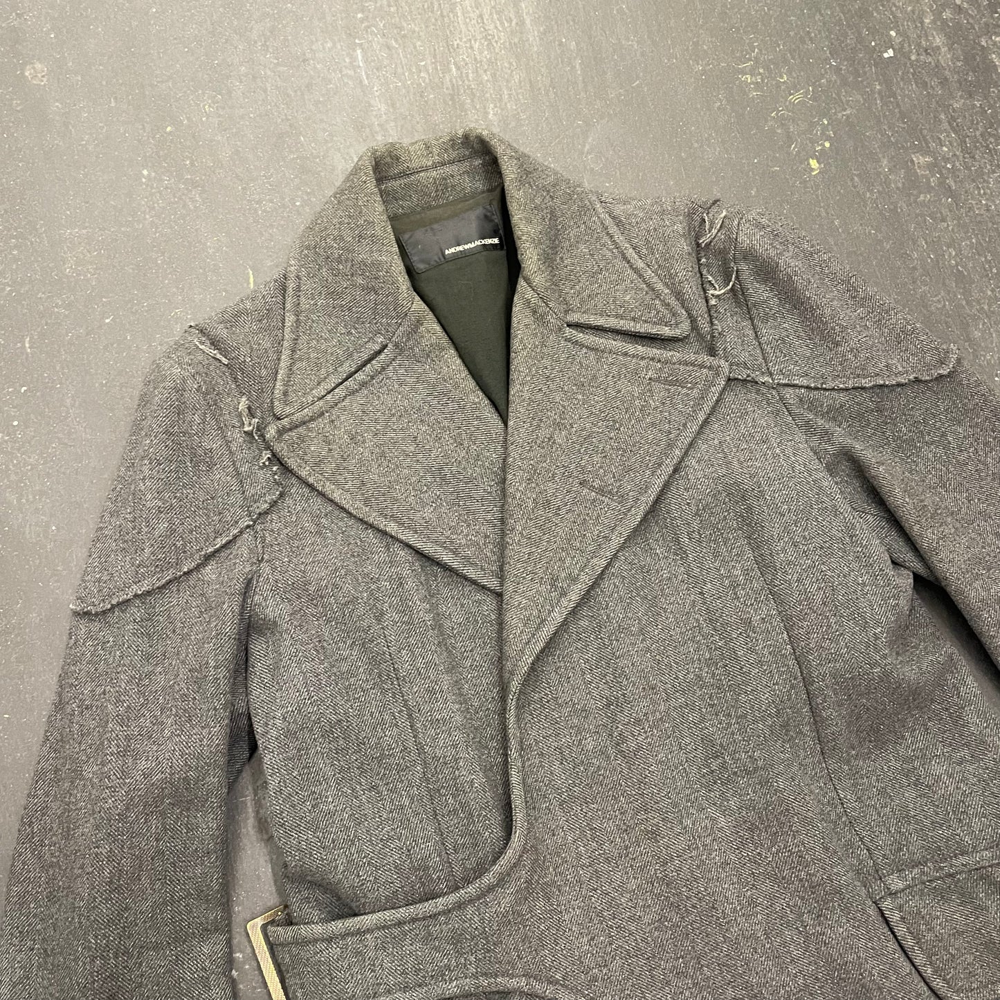 Andrew Mackenzie Cross Buckle Armor Jacket