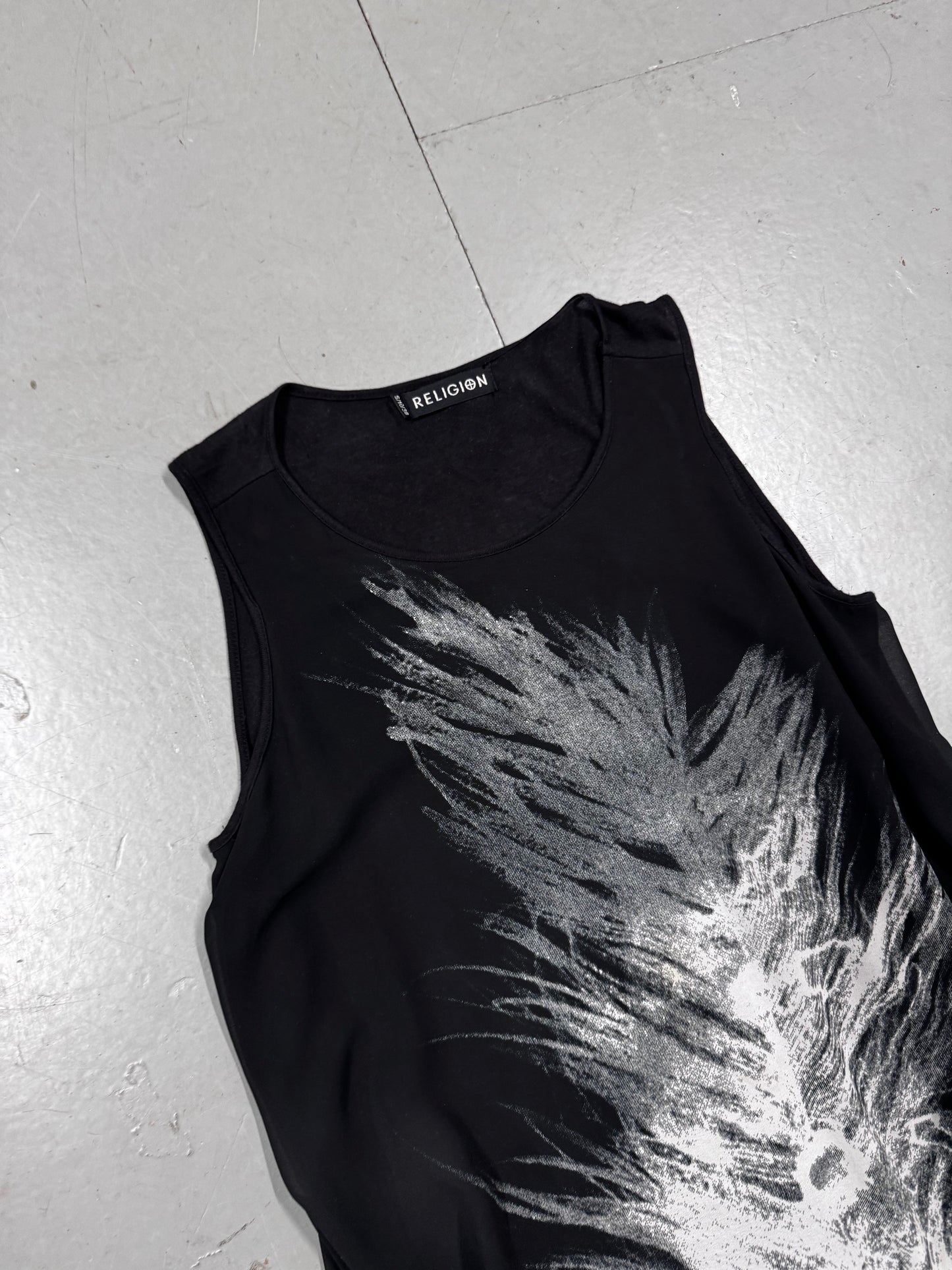 Religion Feather Elongated Tank