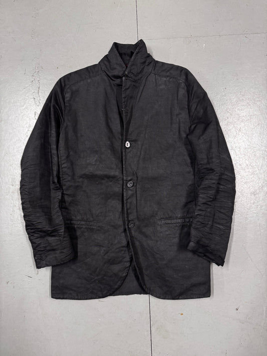 Layer-0 Crop Sleeve Scar Stitch Blazer