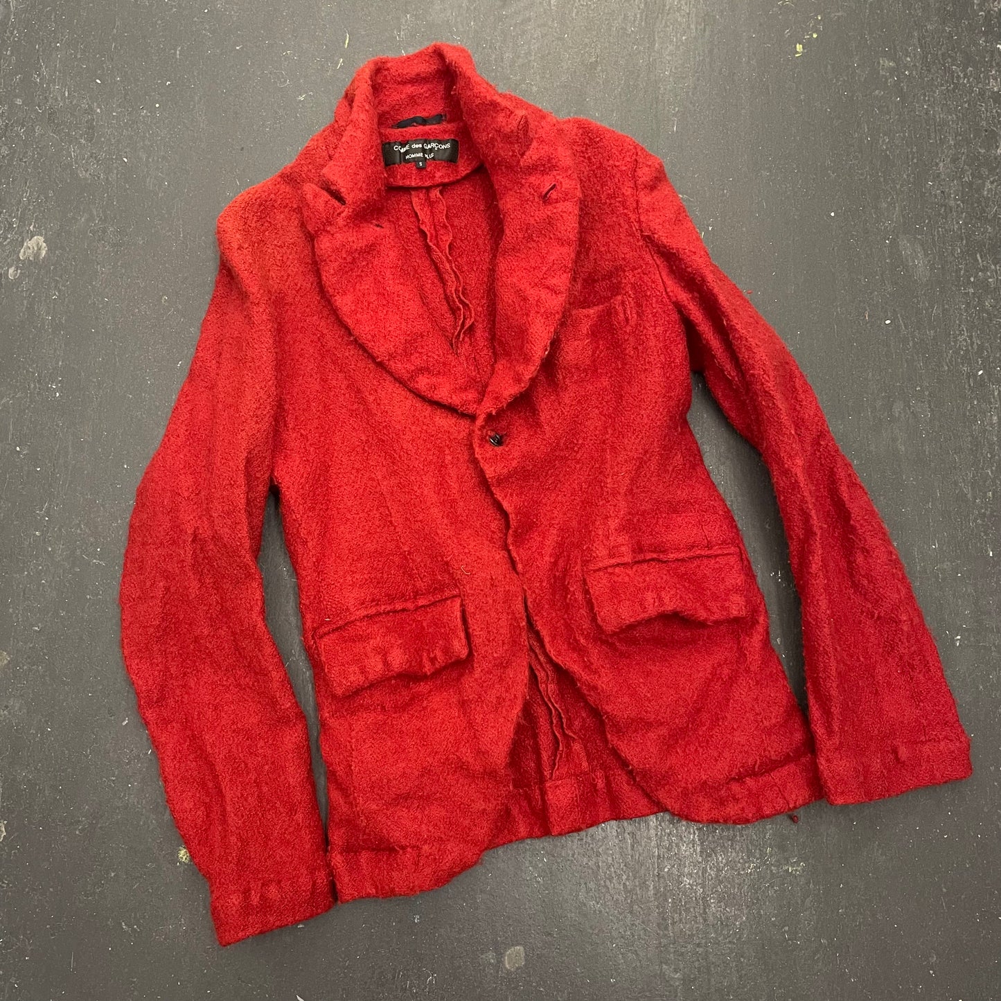 Comme Des Garcons Homme Plus AW04 Lost Englishman Boiled Wool Poet Blazer