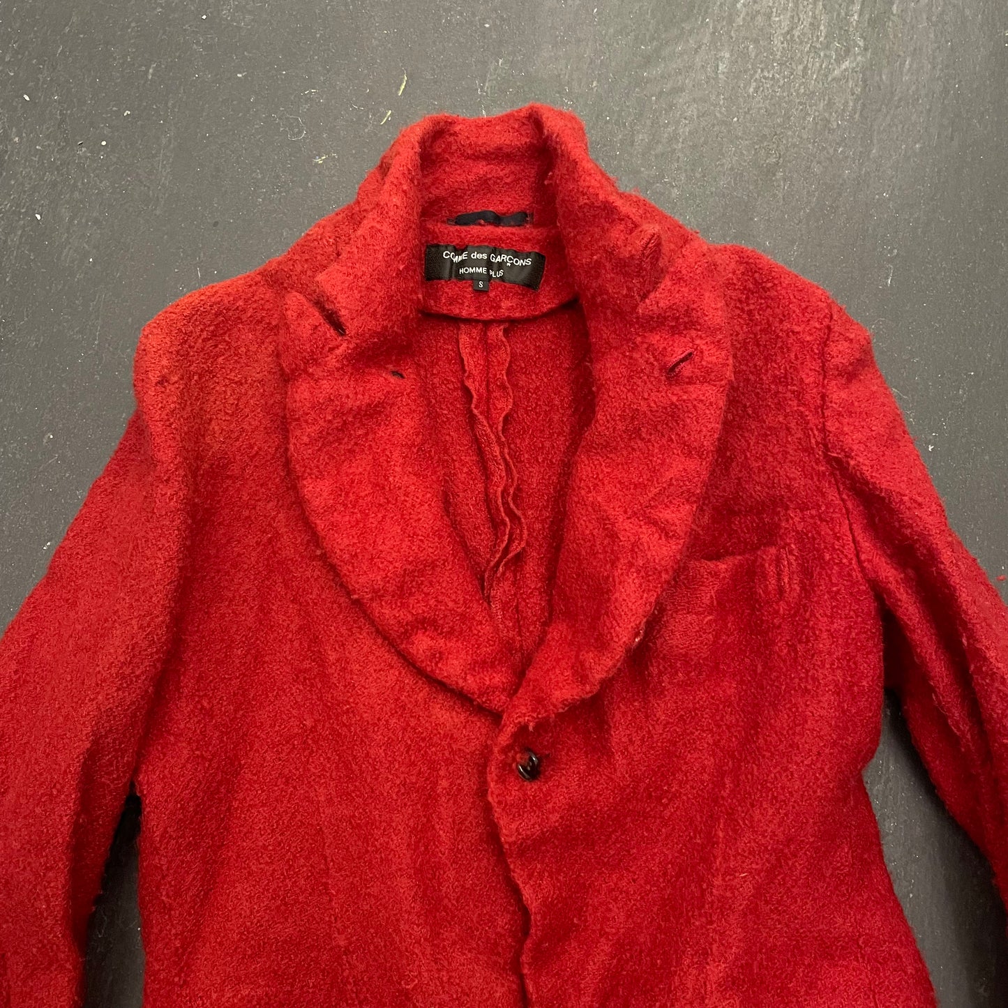 Comme Des Garcons Homme Plus AW04 Lost Englishman Boiled Wool Poet Blazer