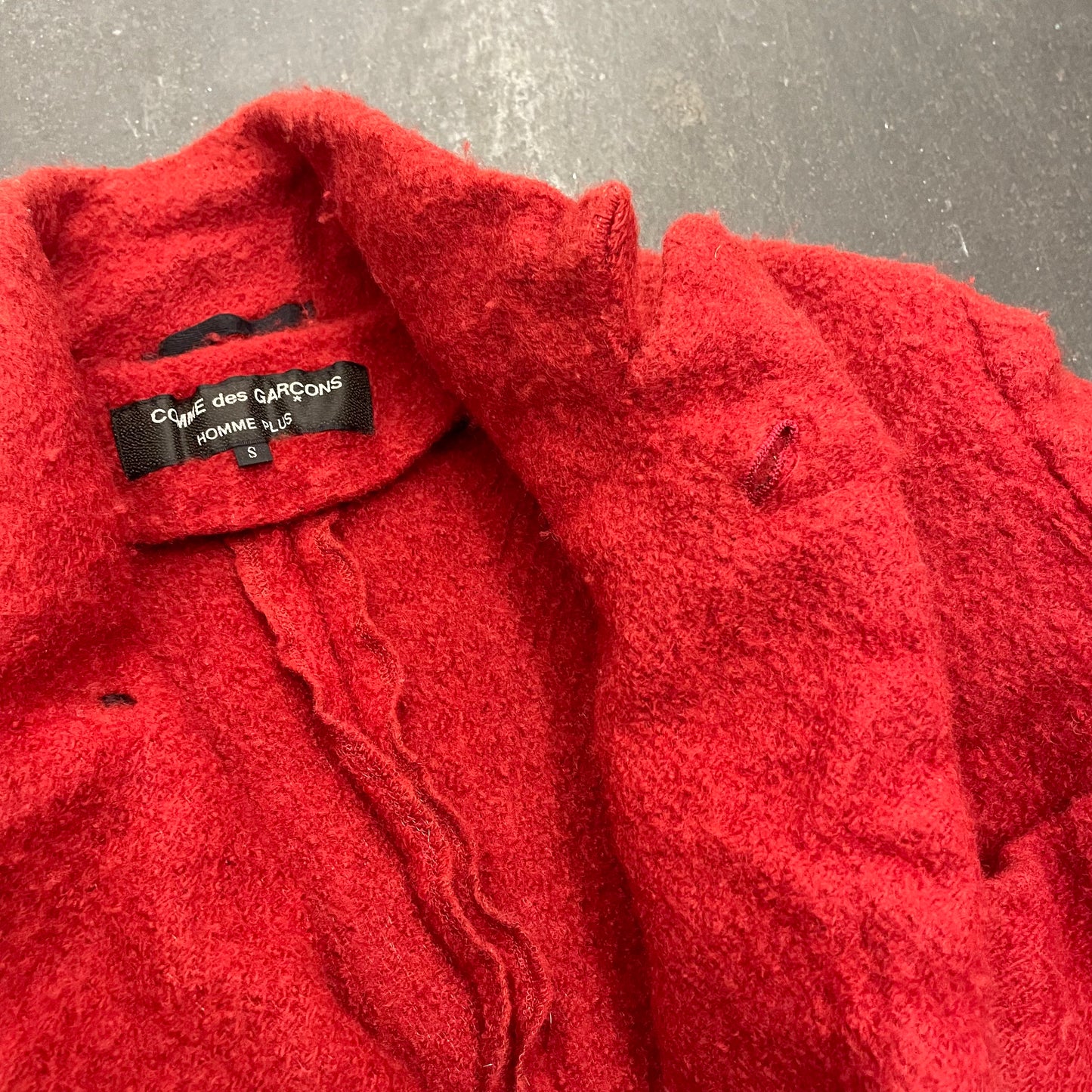 Comme Des Garcons Homme Plus AW04 Lost Englishman Boiled Wool Poet Blazer