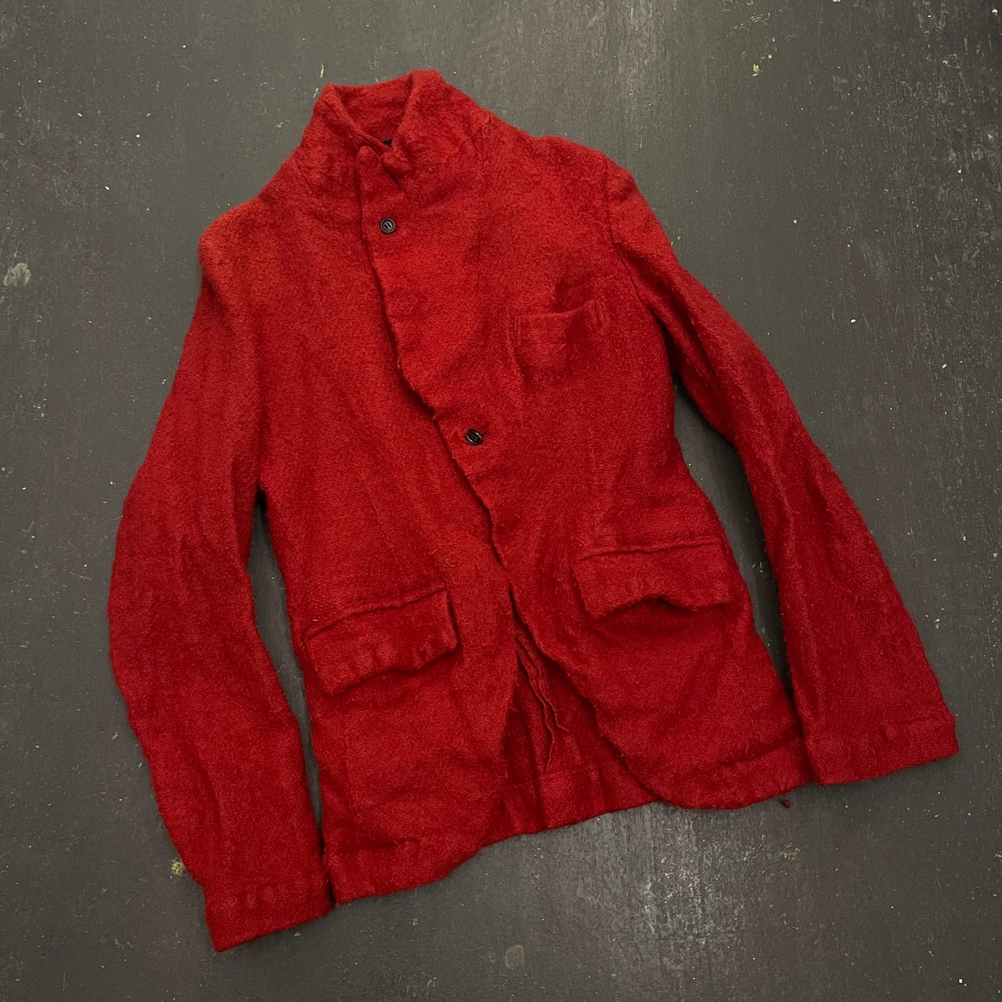 Comme Des Garcons Homme Plus AW04 Lost Englishman Boiled Wool Poet Blazer