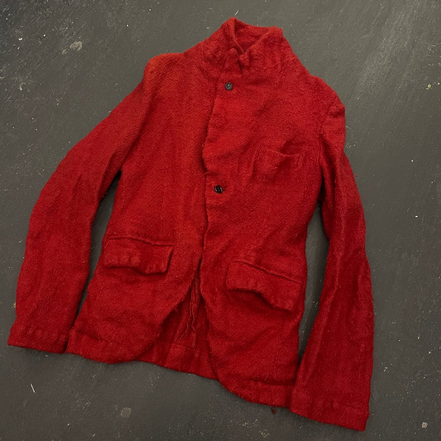Comme Des Garcons Homme Plus AW04 Lost Englishman Boiled Wool Poet Blazer