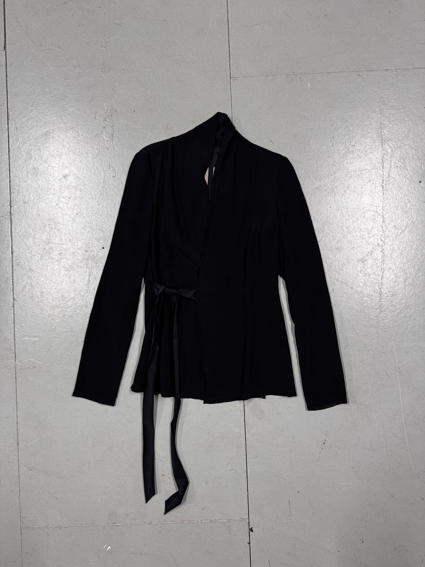 Rick Owens AW17 Glitter Cross Tie Jacket
