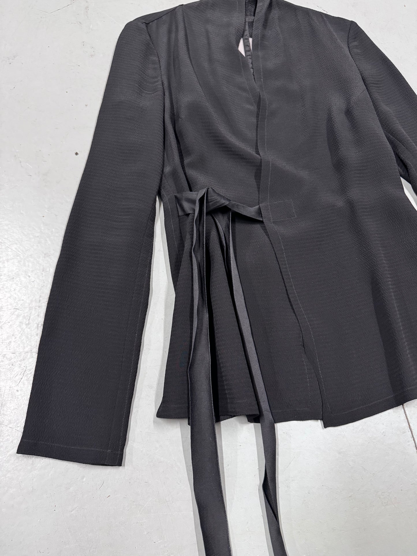 Rick Owens AW17 Glitter Cross Tie Jacket