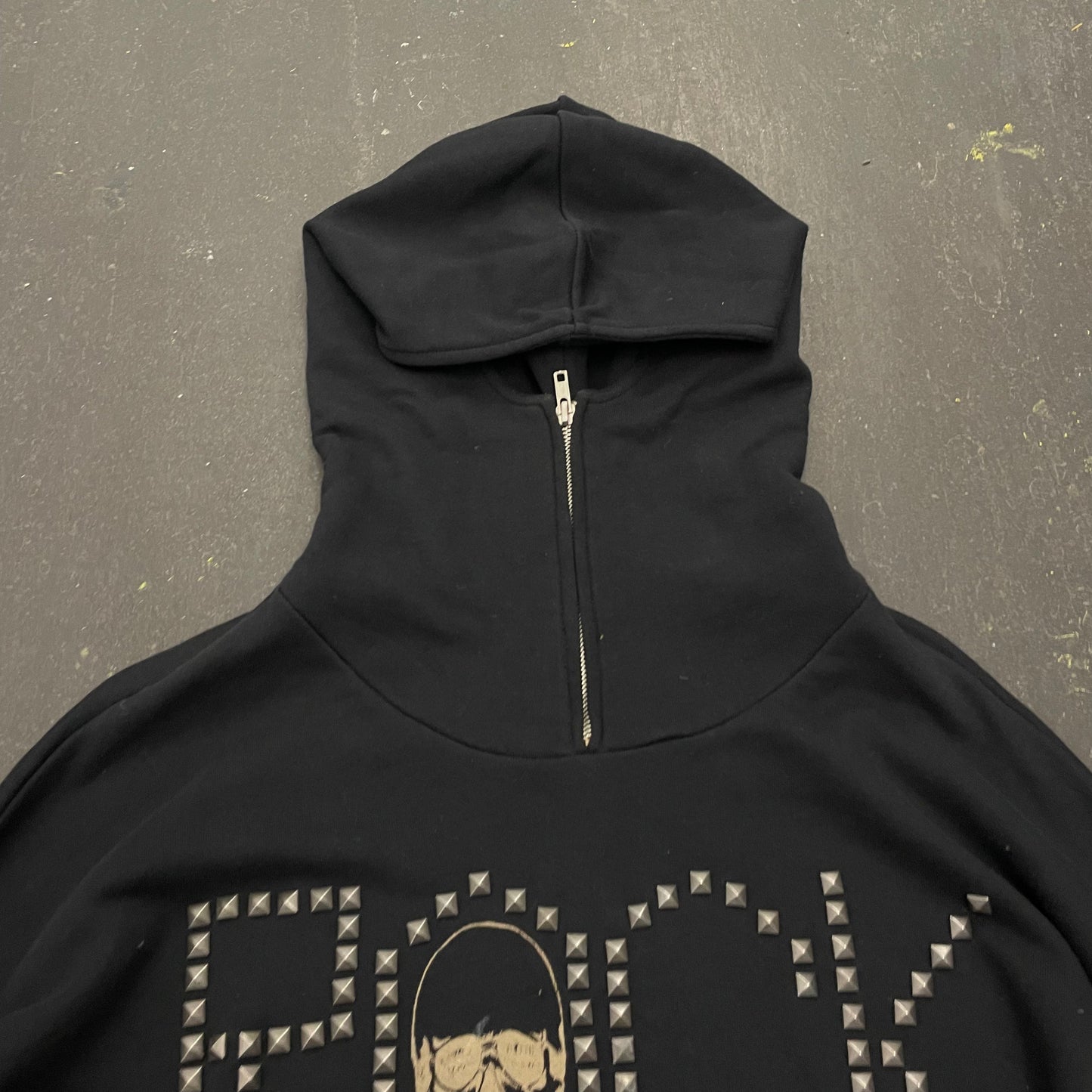 Glad News Studded Rock Hoodie