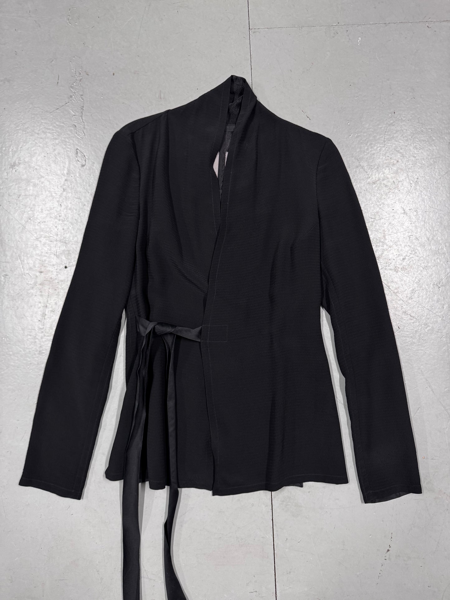 Rick Owens AW17 Glitter Cross Tie Jacket