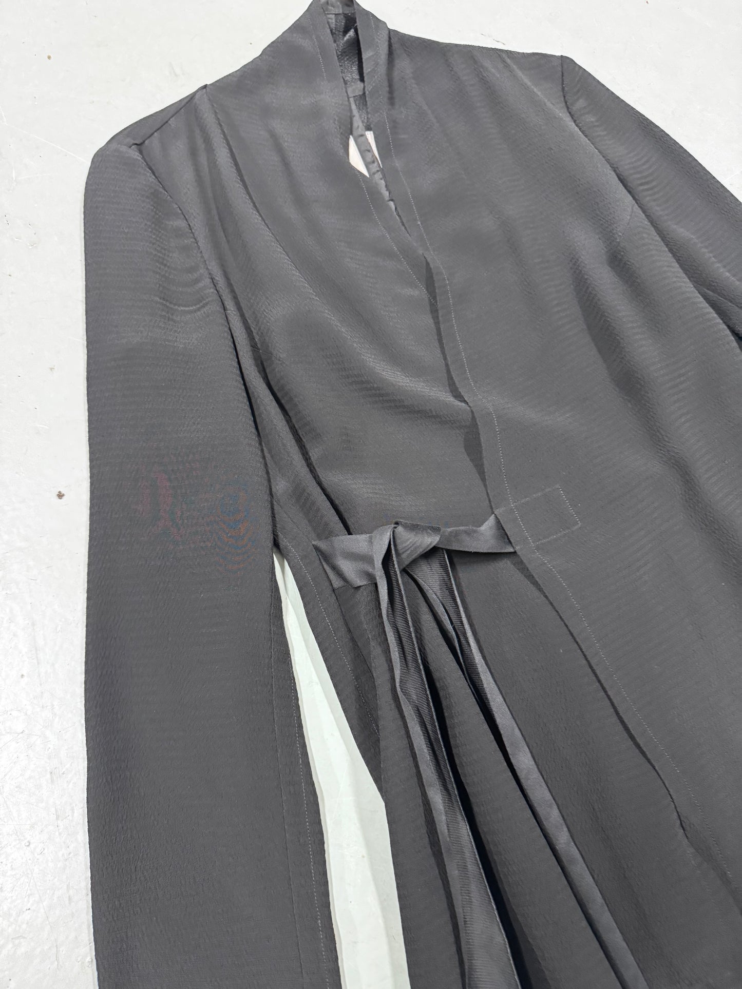 Rick Owens AW17 Glitter Cross Tie Jacket