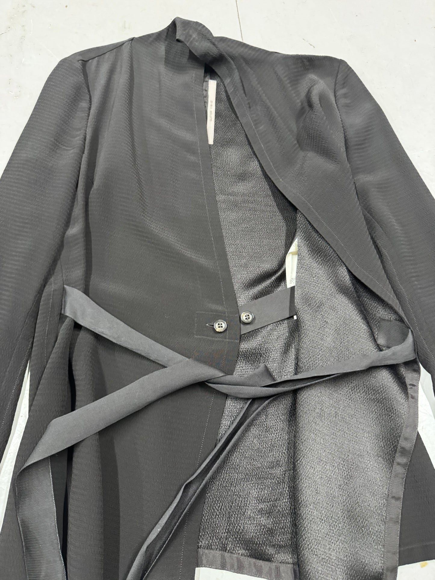 Rick Owens AW17 Glitter Cross Tie Jacket