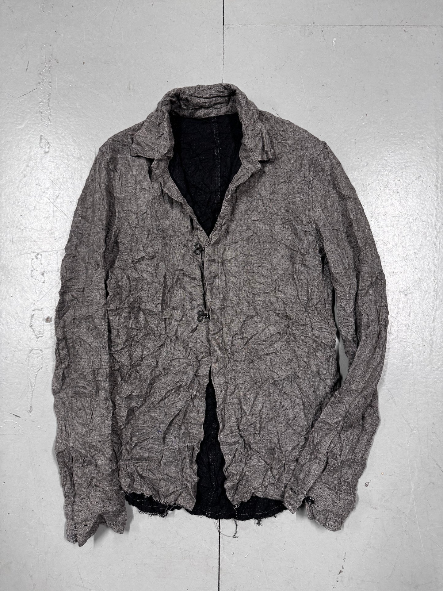 Taichi Murakami Wrinkle Raw Hem Jacket