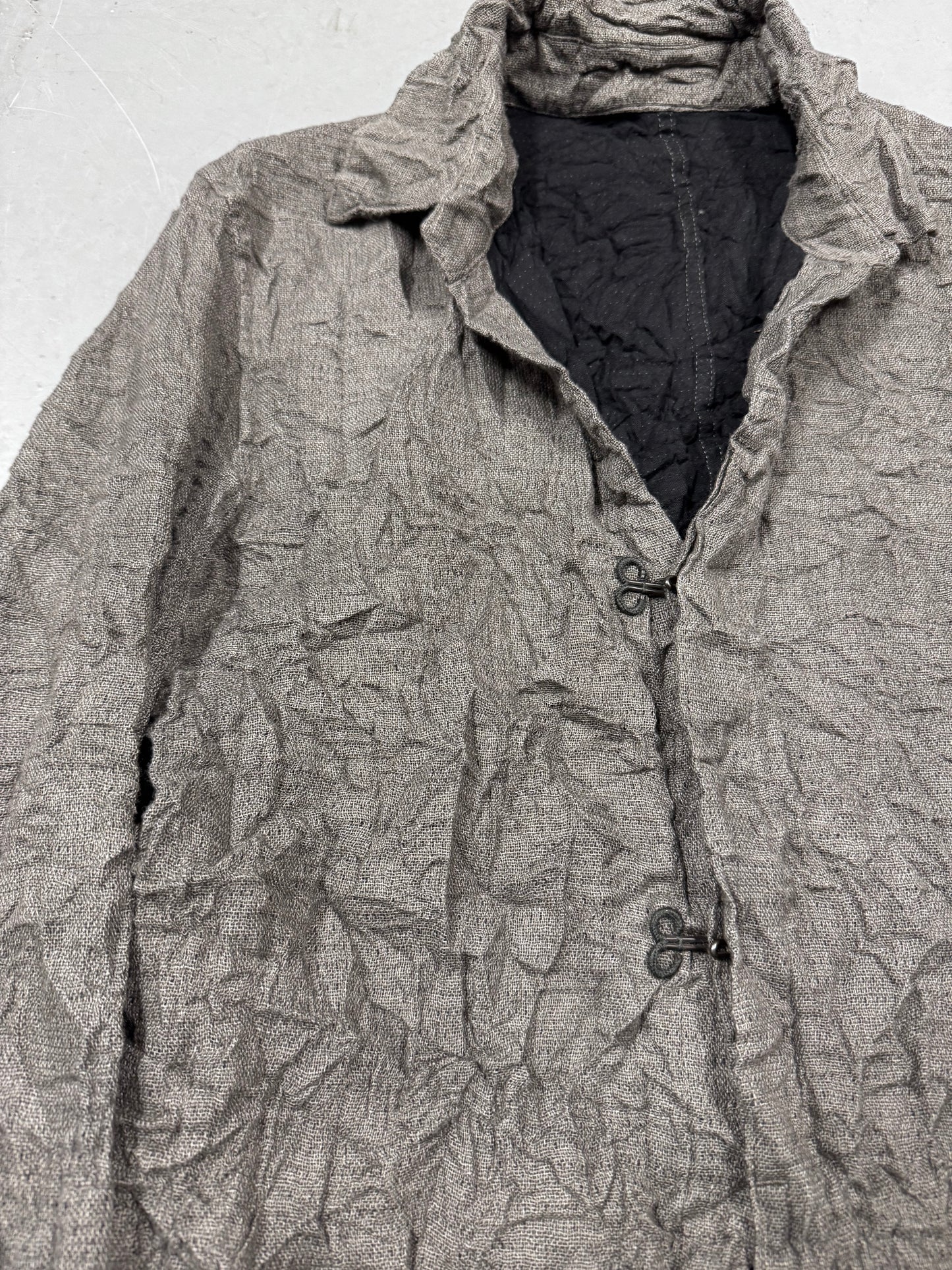 Taichi Murakami Wrinkle Raw Hem Jacket