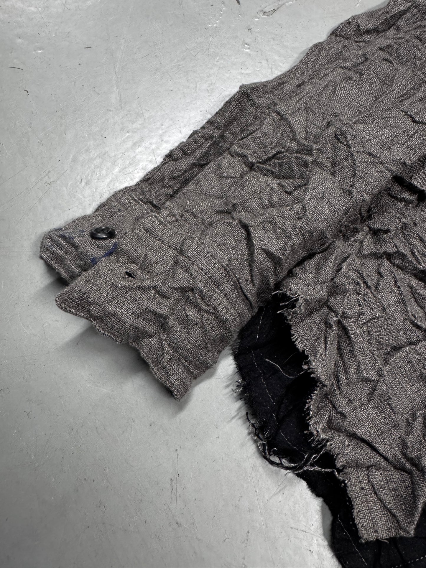 Taichi Murakami Wrinkle Raw Hem Jacket