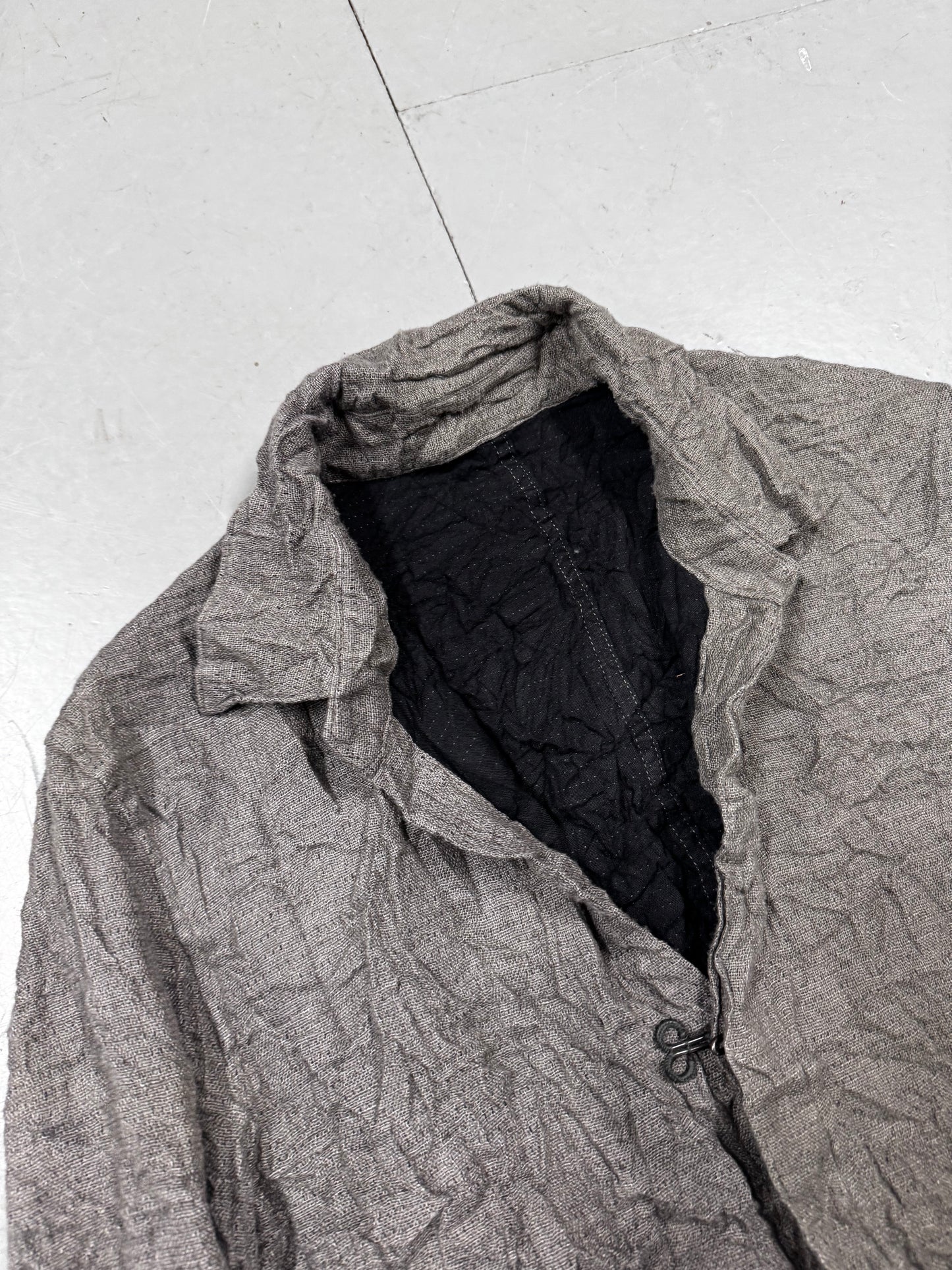 Taichi Murakami Wrinkle Raw Hem Jacket