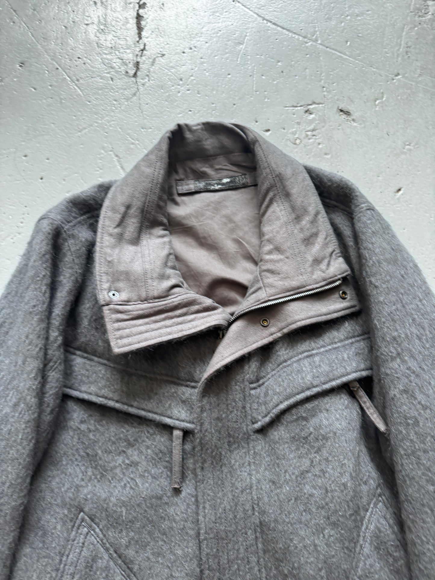 blackmerle mohair collared jacket