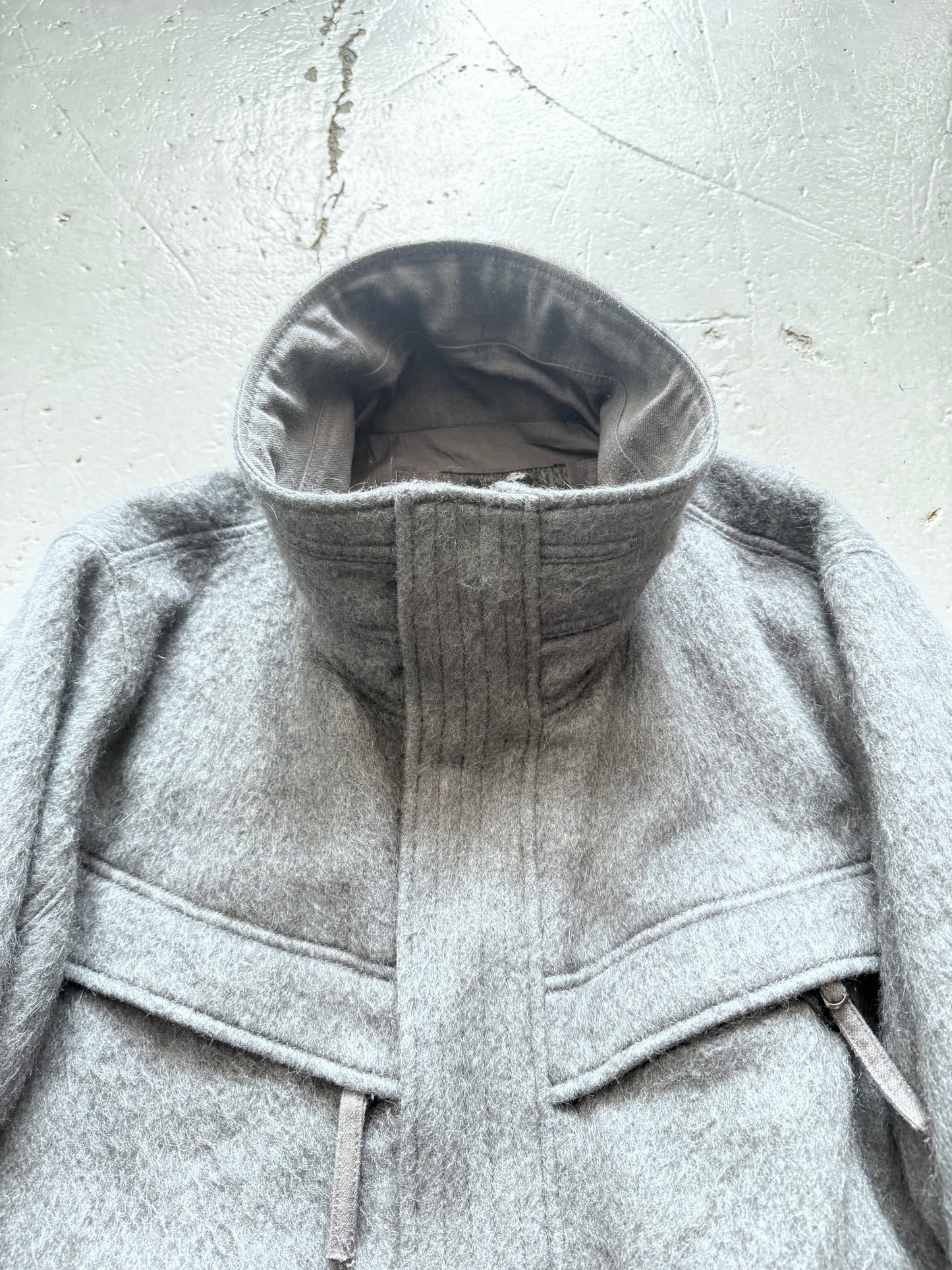 blackmerle mohair collared jacket
