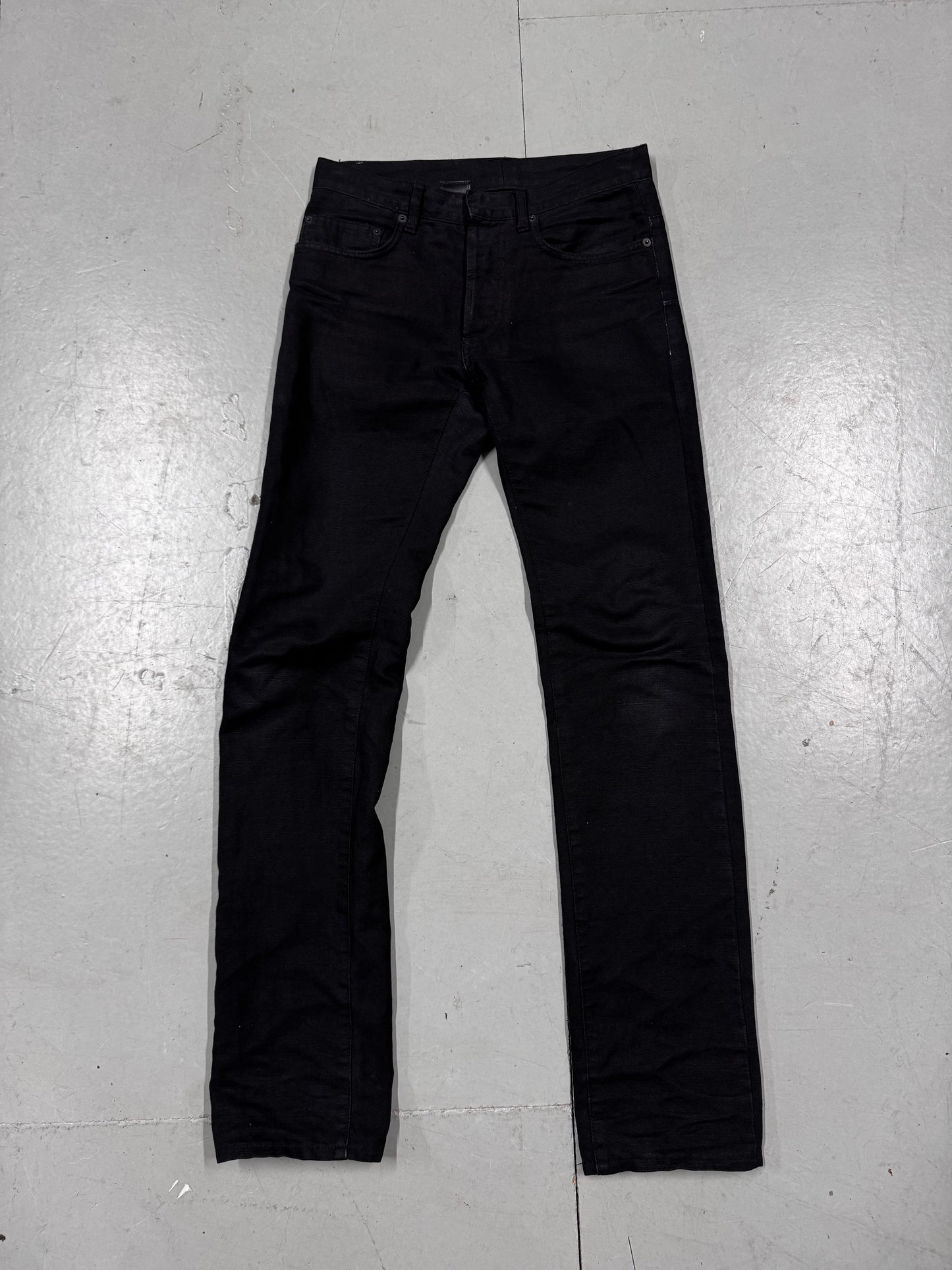 Dior by Hedi Slimane Thick Linen Jeans