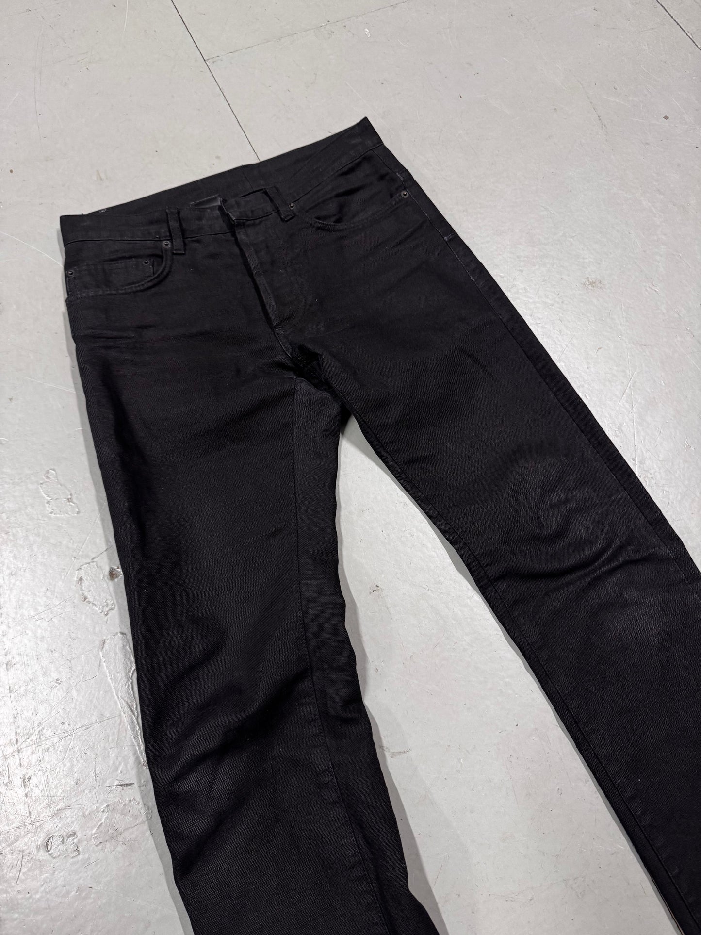 Dior by Hedi Slimane Thick Linen Jeans