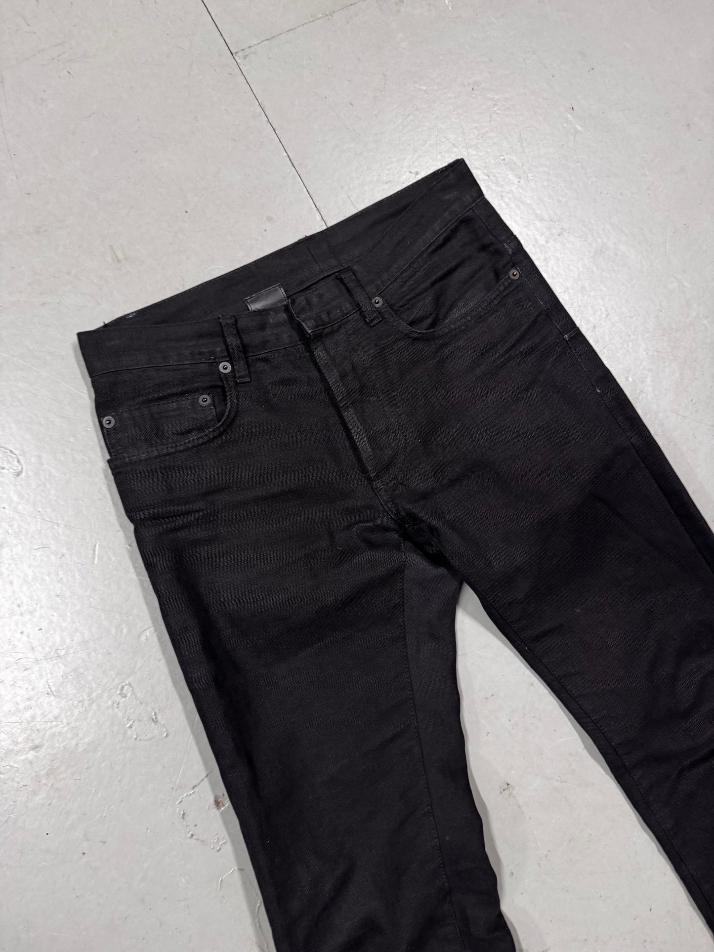 Dior by Hedi Slimane Thick Linen Jeans
