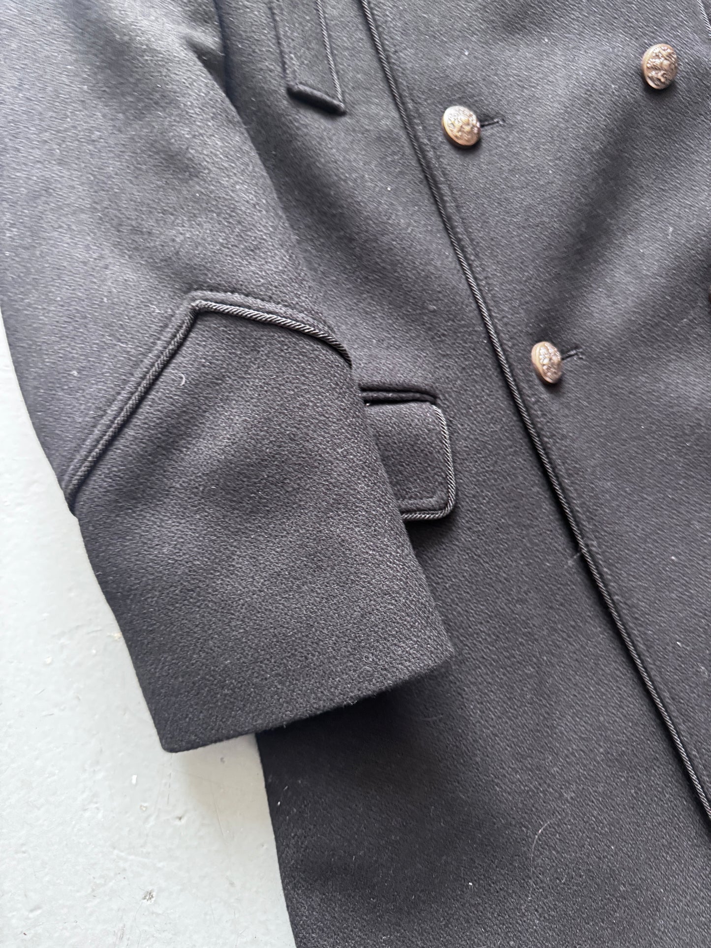 the kooples heavy wool trimmed overcoat