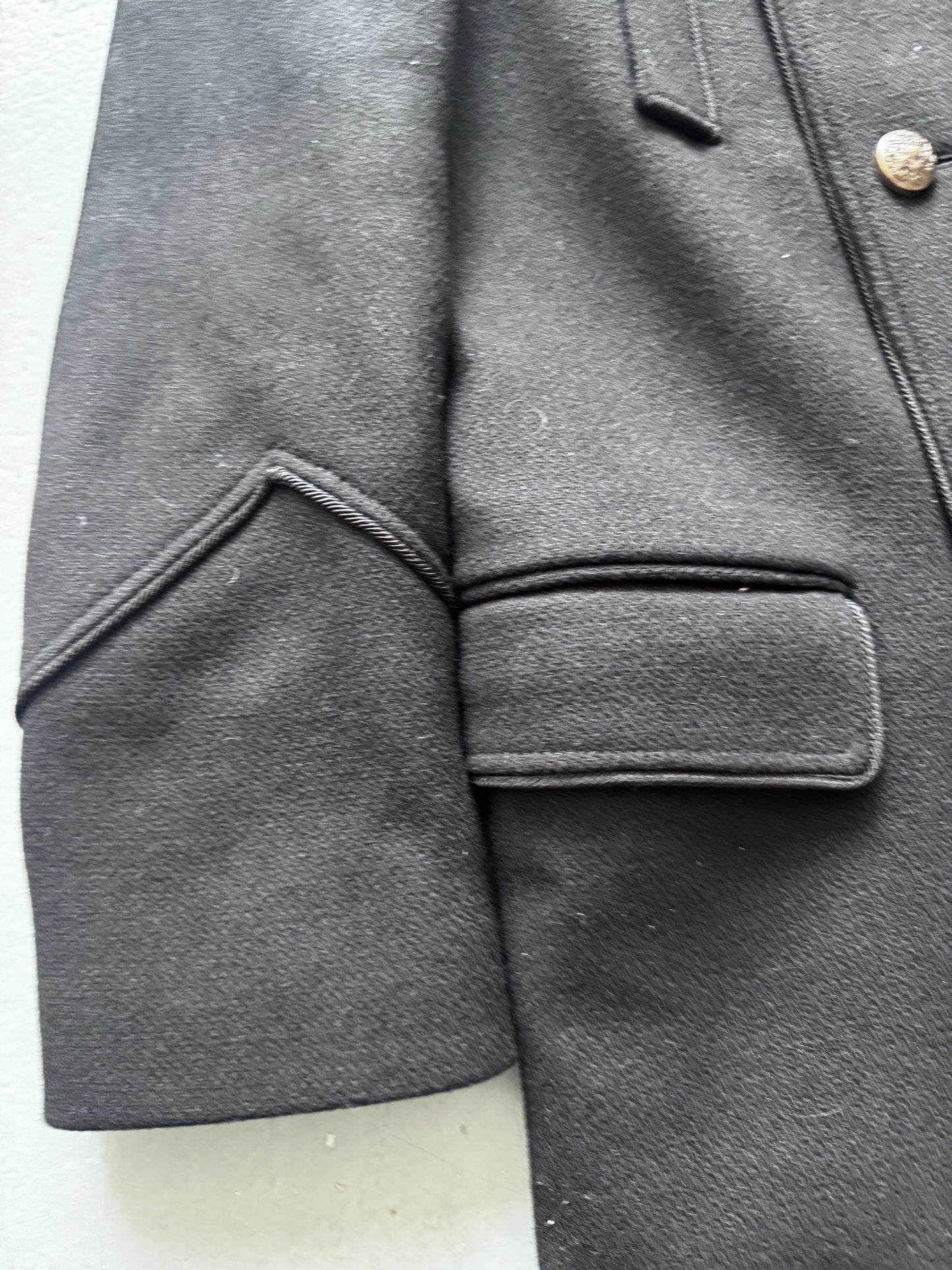 the kooples heavy wool trimmed overcoat
