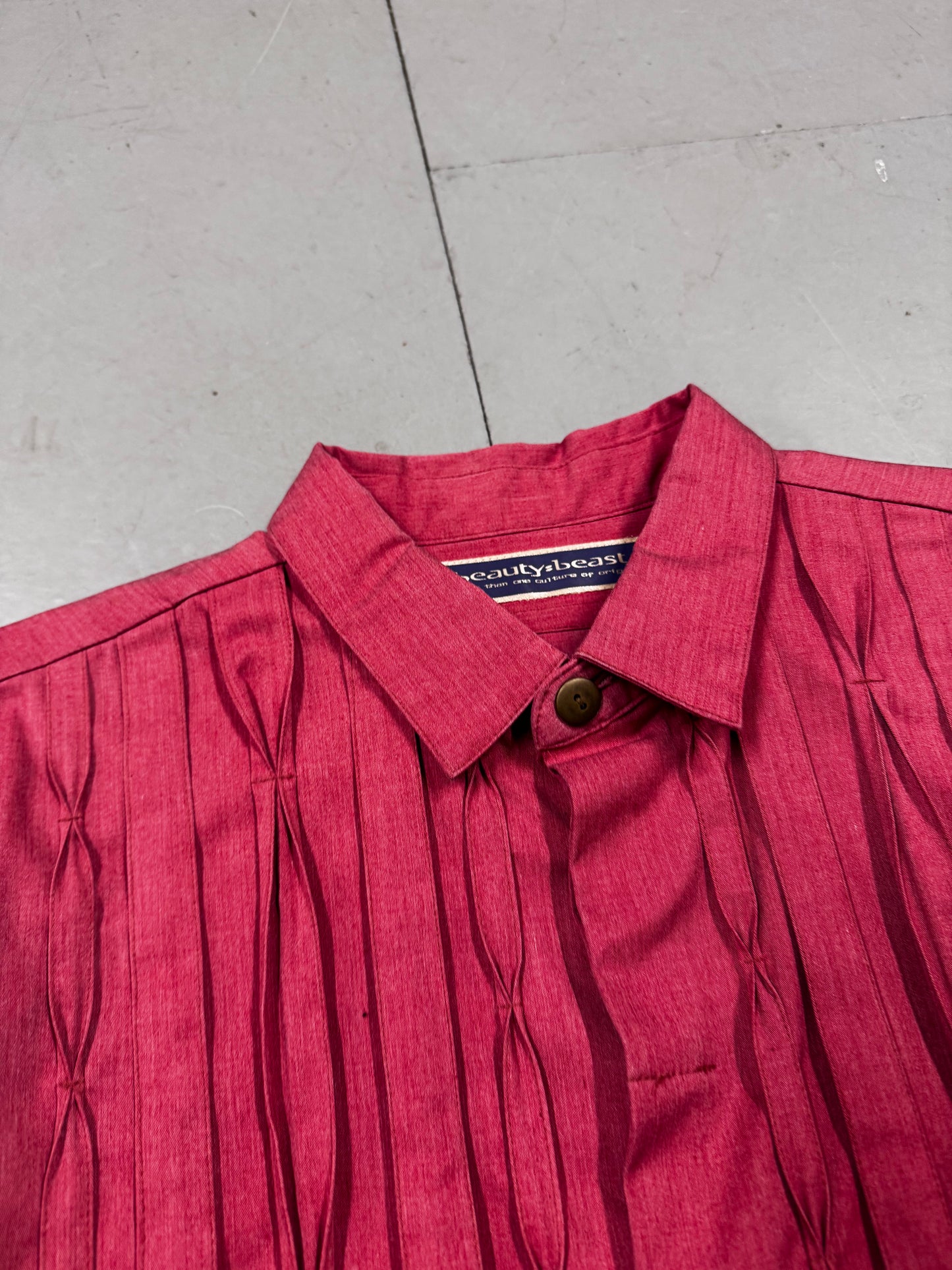 beauty:beast ruffle back pocket shirt